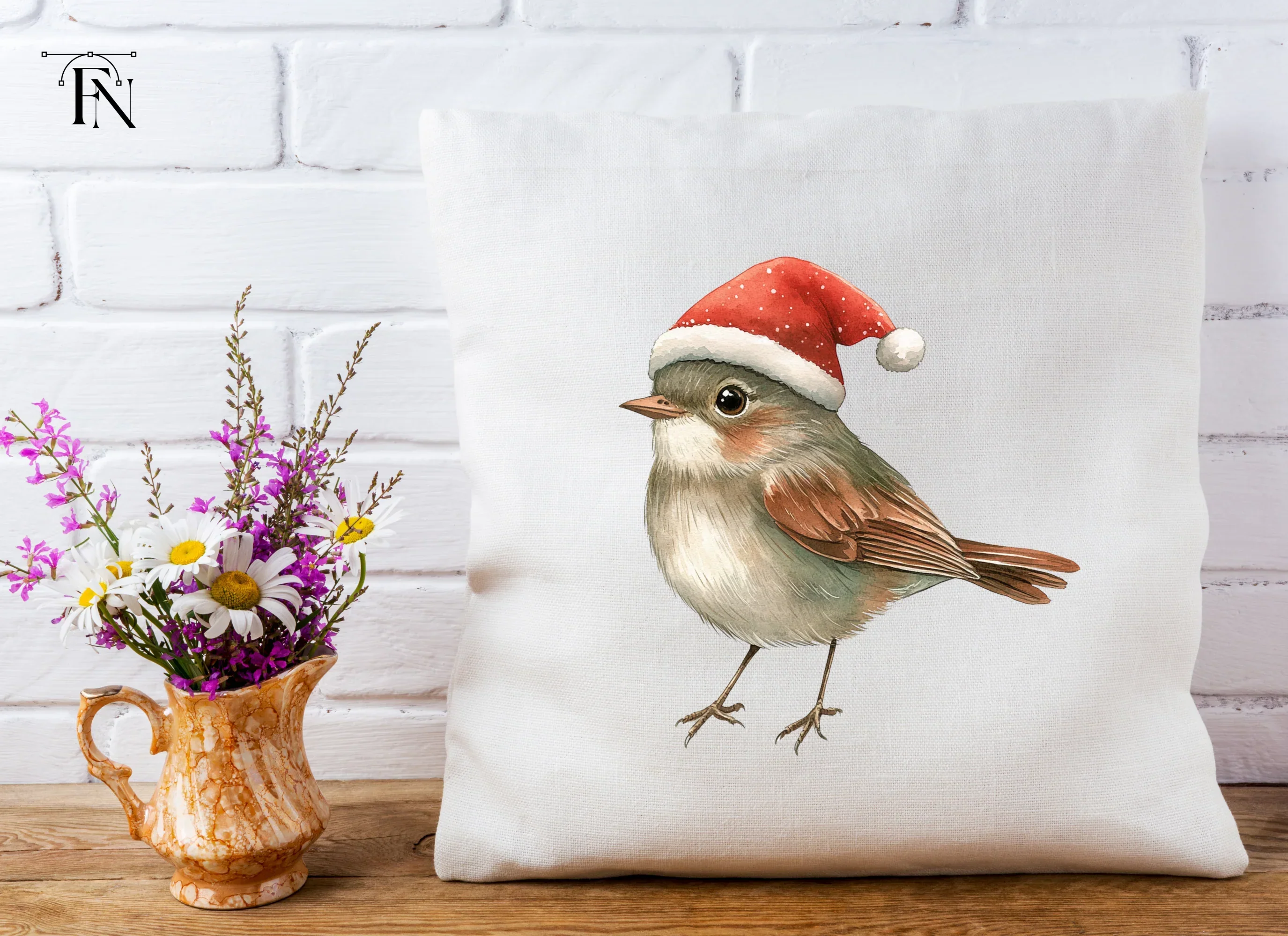 Christmas Birds Clipart Bundle - Image 5