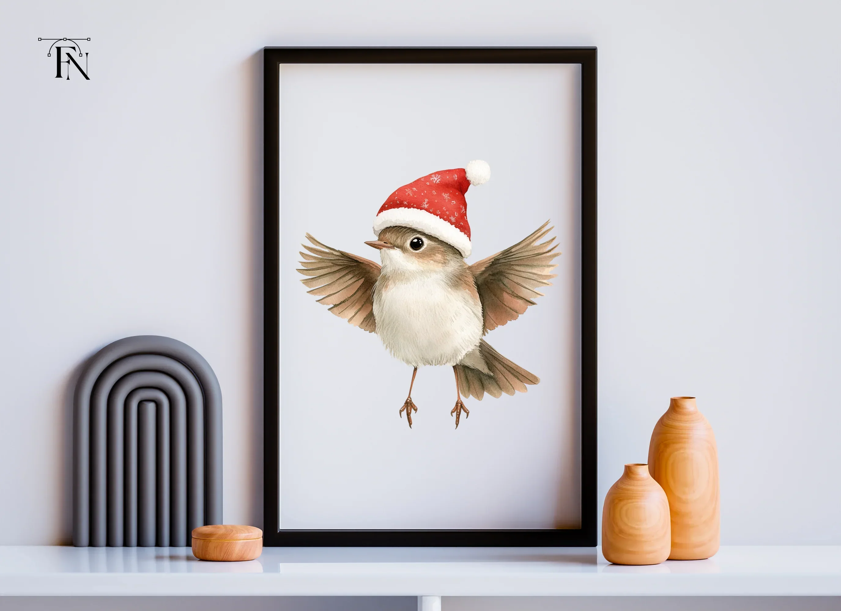 Christmas Birds Clipart Bundle - Image 6