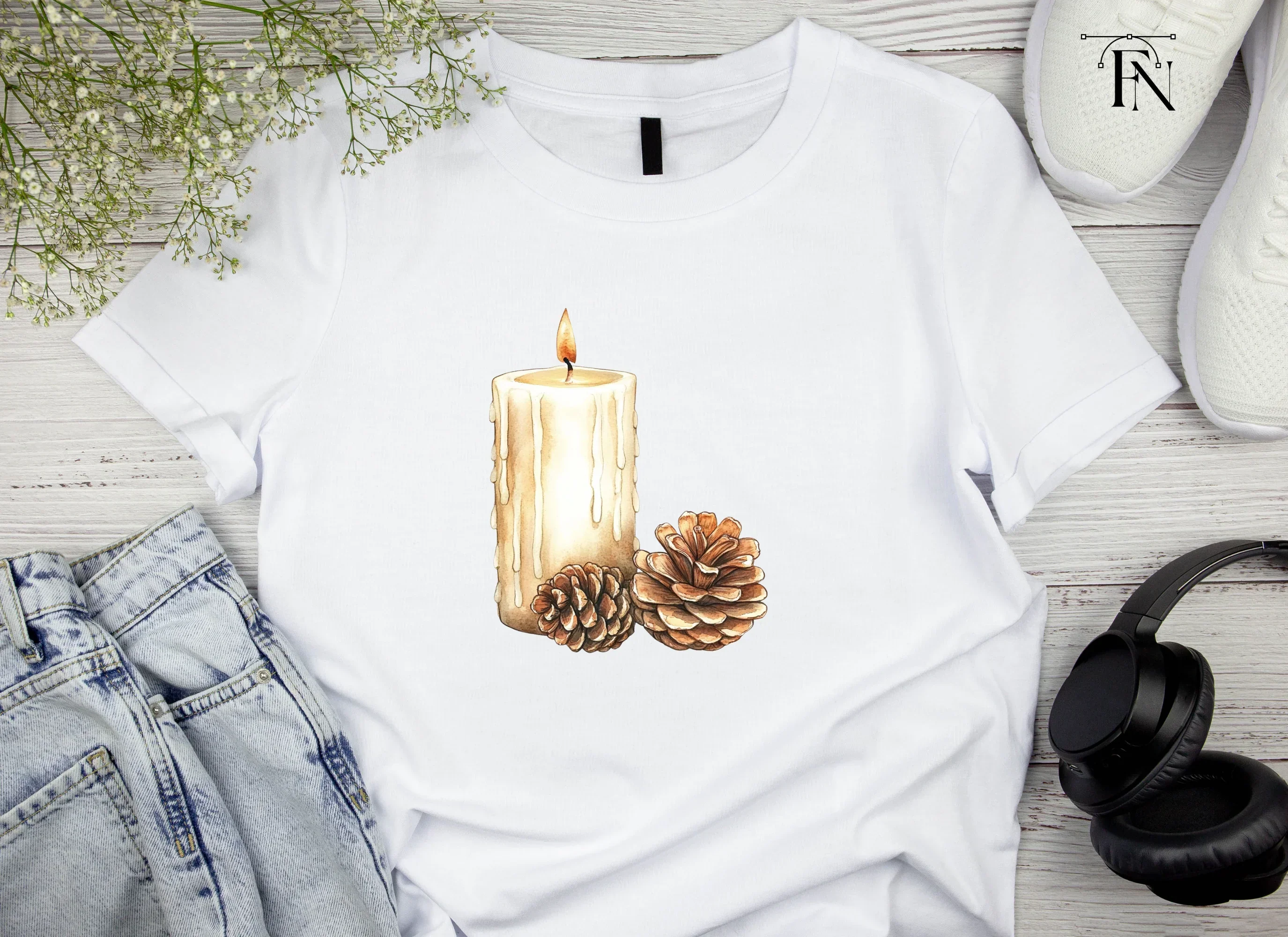 Christmas Candle Clipart Bundle - Image 5