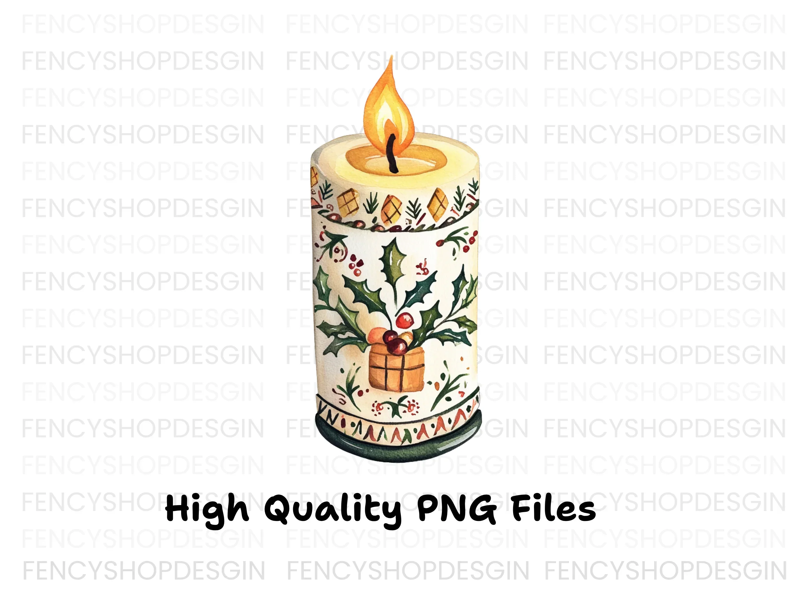 Christmas Candle Clipart Bundle - Image 2