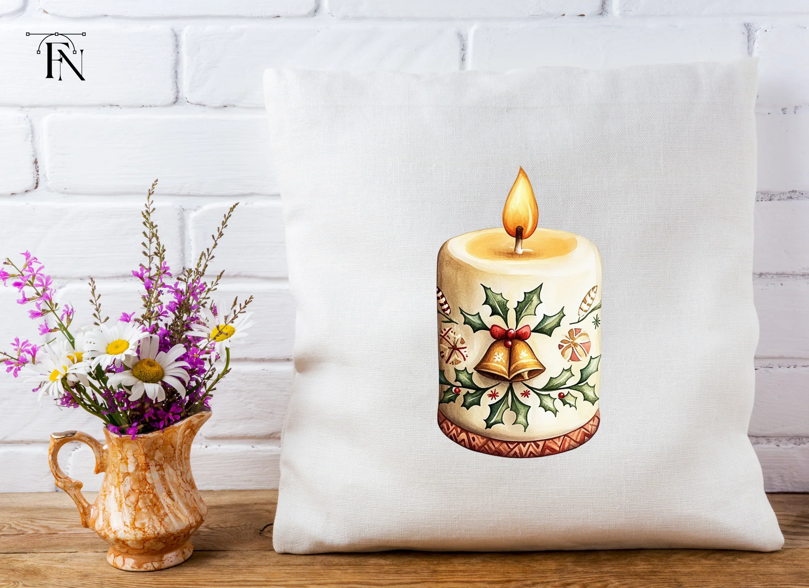 Christmas Candle Clipart Bundle - Image 3