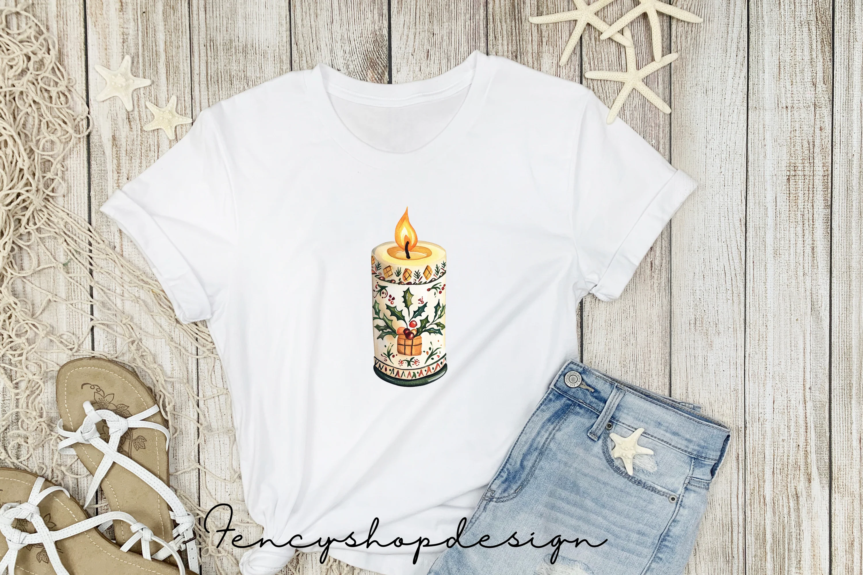 Christmas Candles Clipart Bundle - Image 5