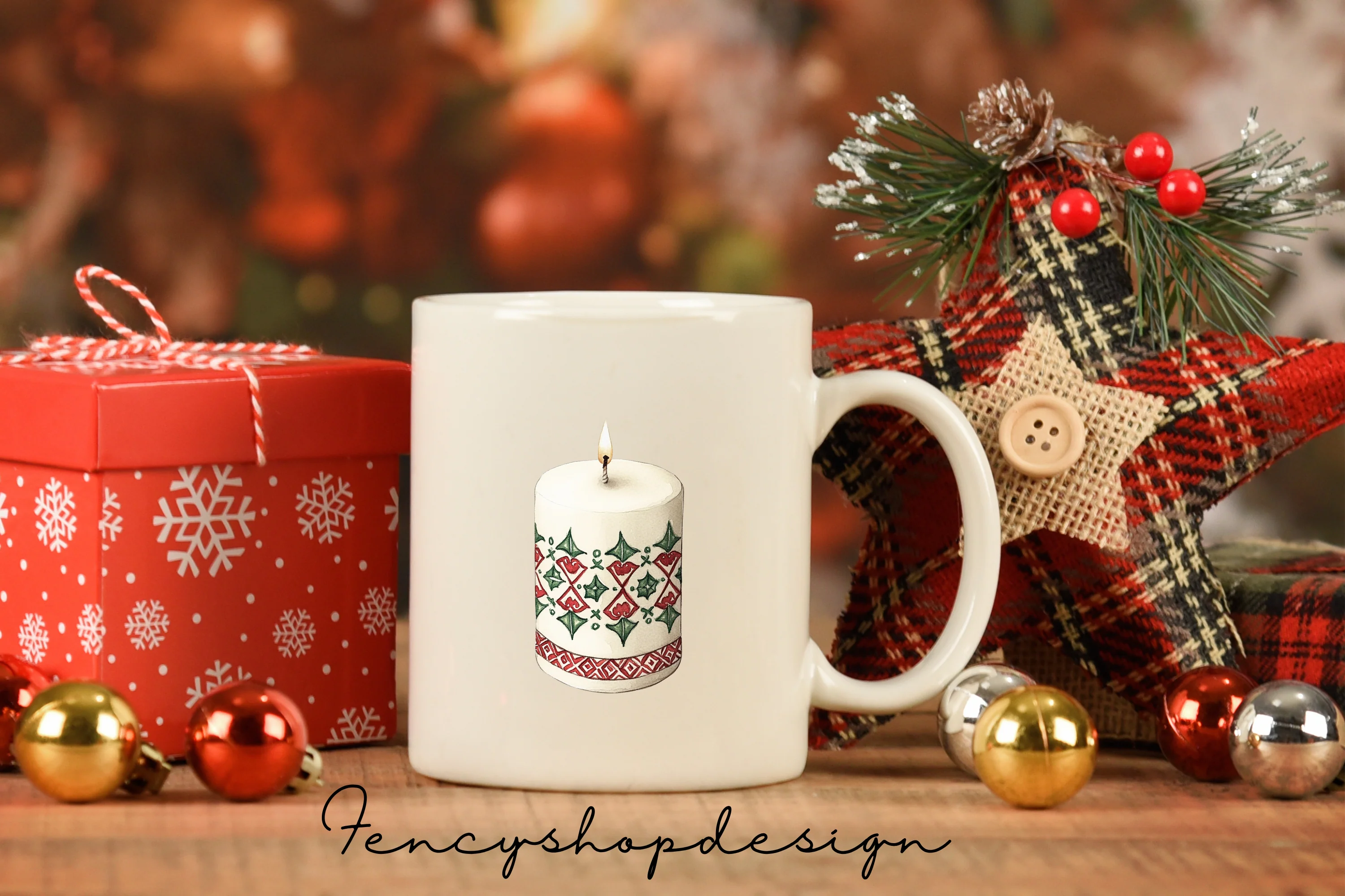 Christmas Candles Clipart Bundle - Image 7
