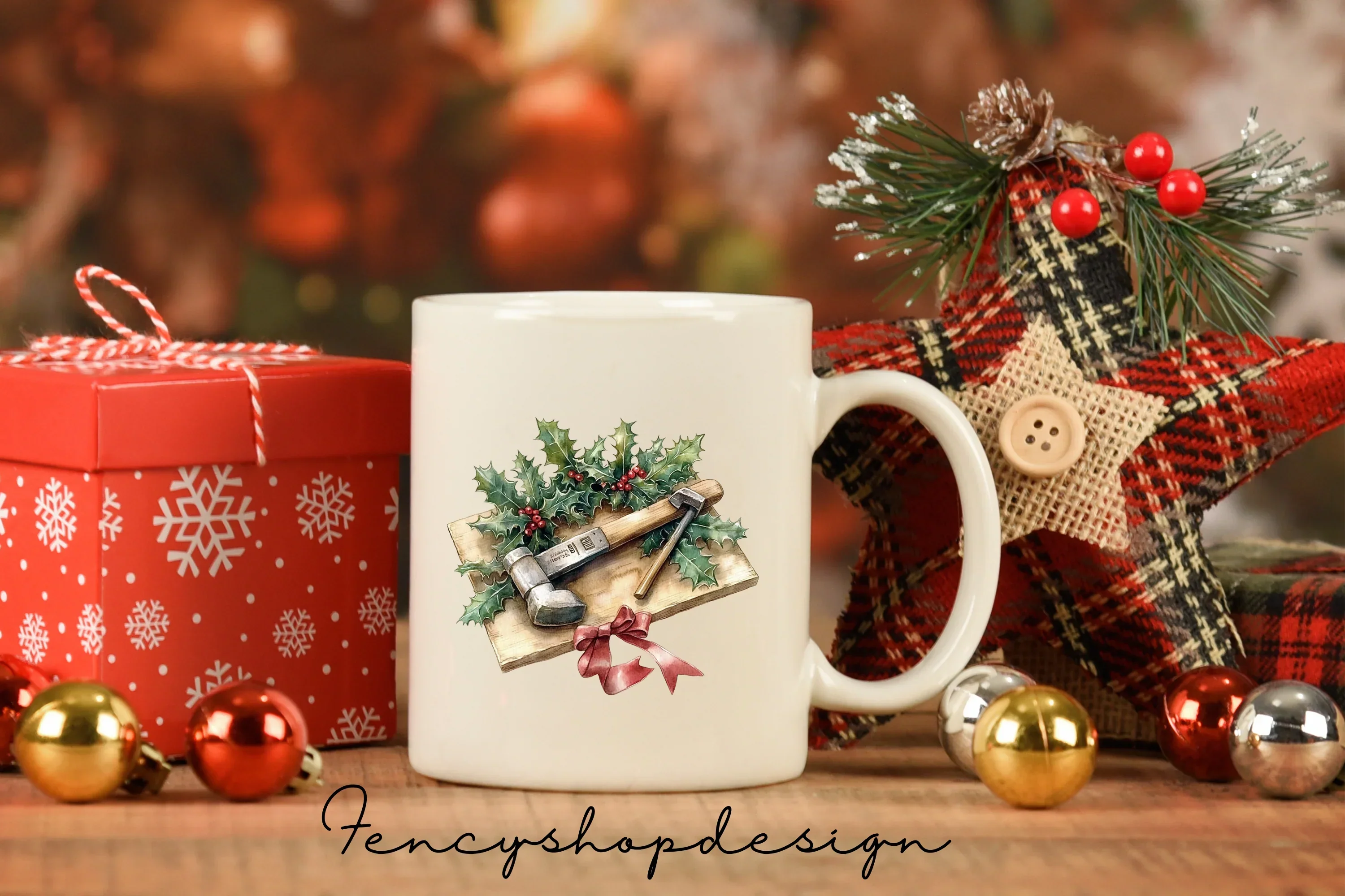 Christmas Carpenter Tools Clipart Bundle - Image 7