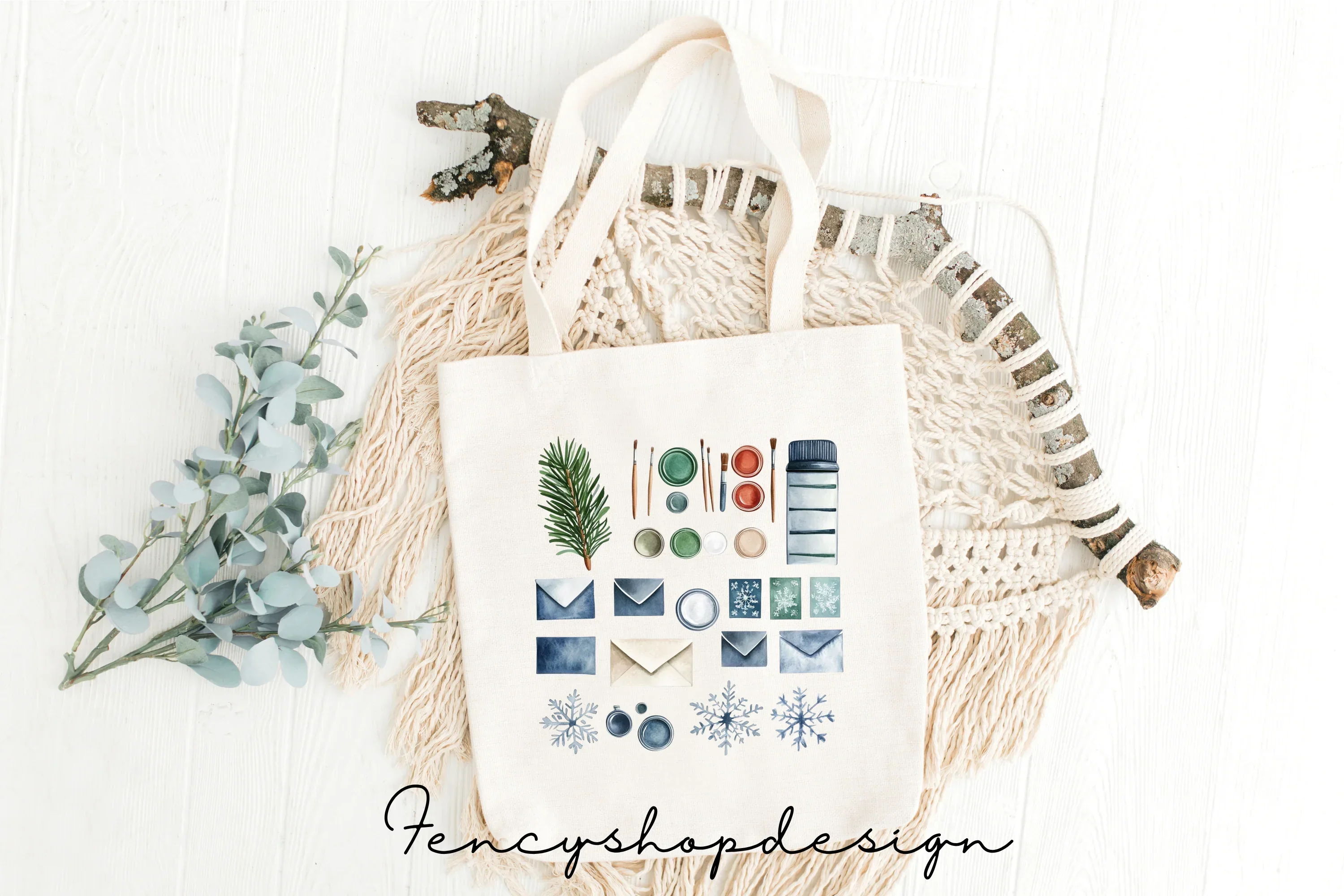 Christmas Crafting Elements Clipart Bundle - Image 3