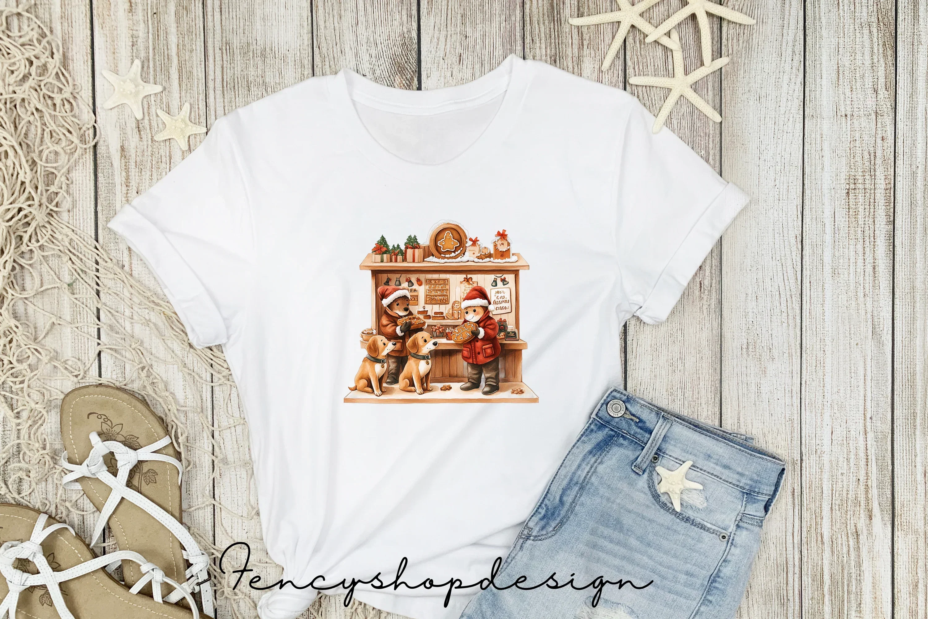 Christmas Dogs and Bakery Clipart Bundle - Image 5
