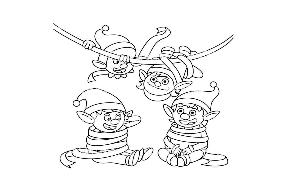 Christmas Elf Adventures Coloring Books - Image 3