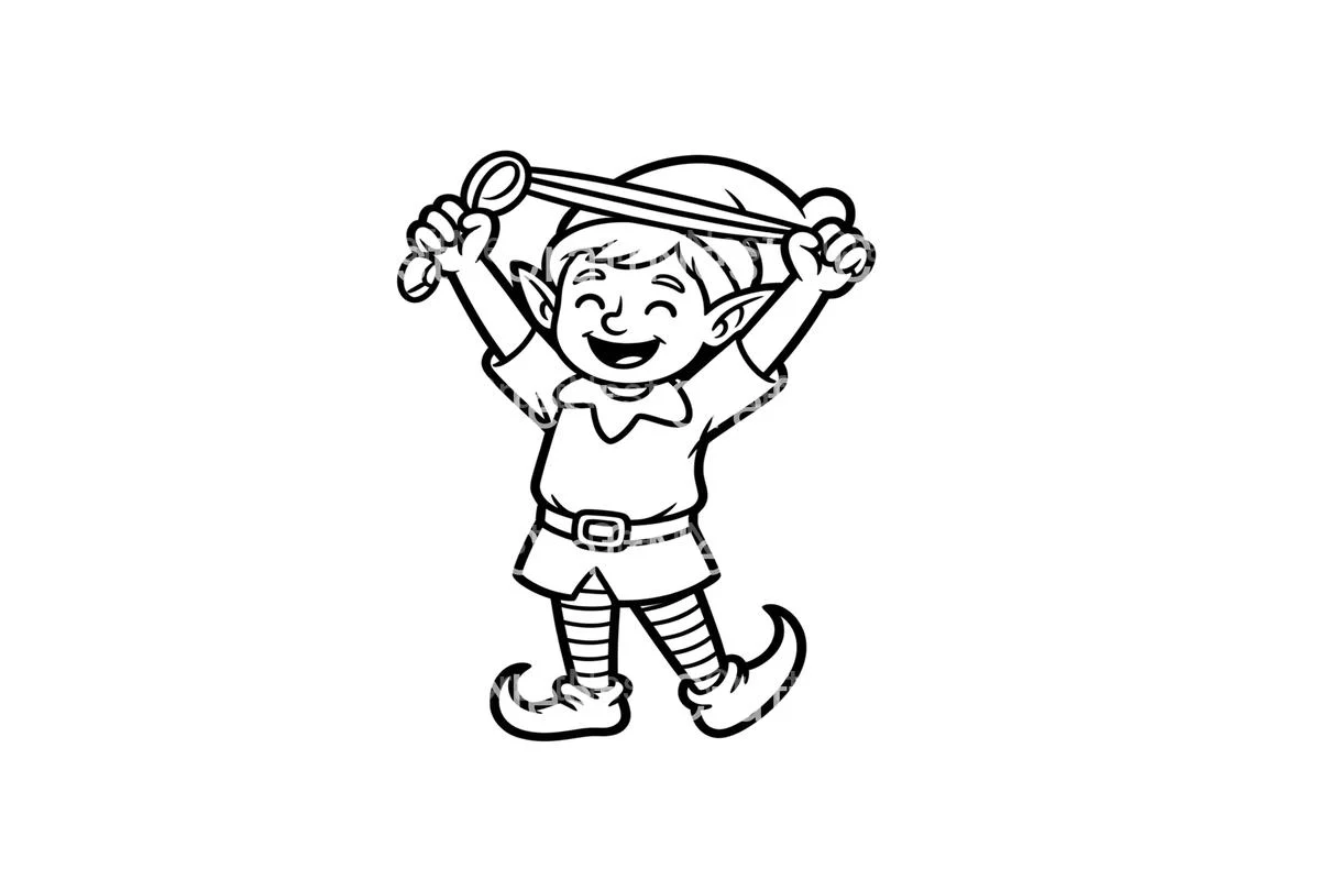 Christmas Elf Fun Coloring Books - Image 2