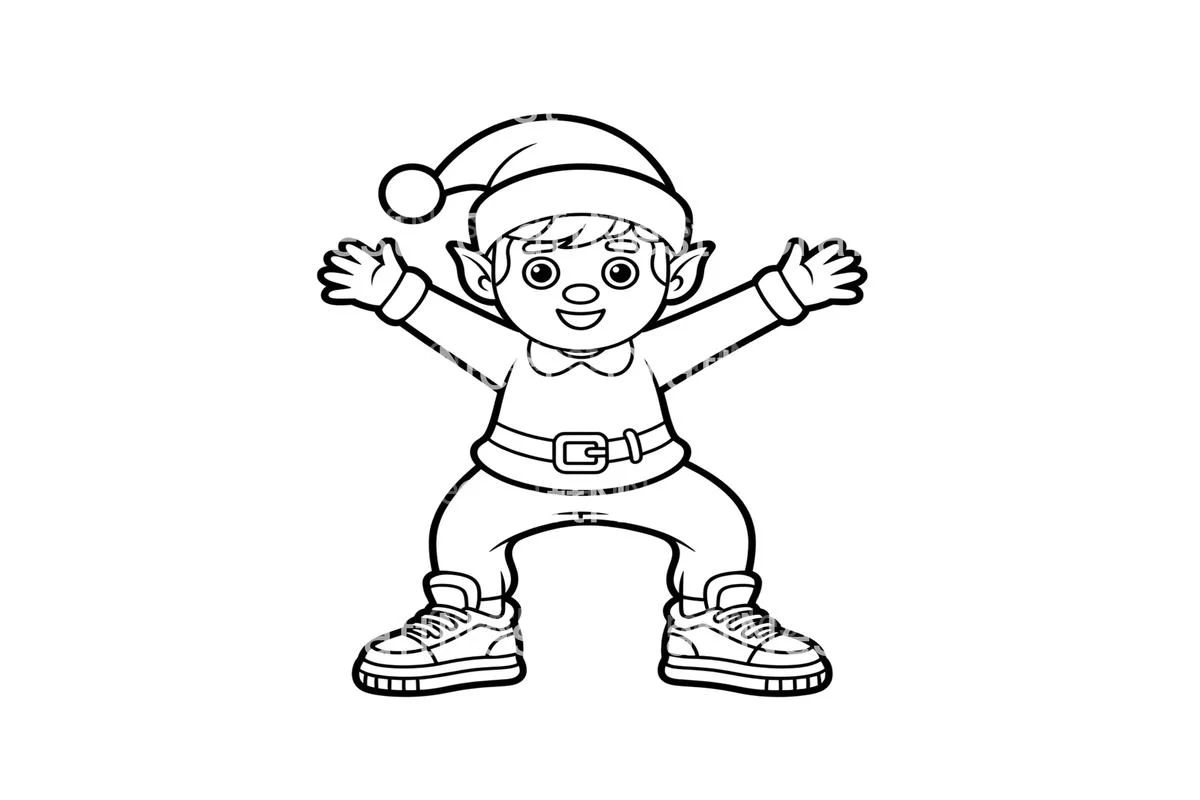 Christmas Elffor Kids Coloring Books - Image 4