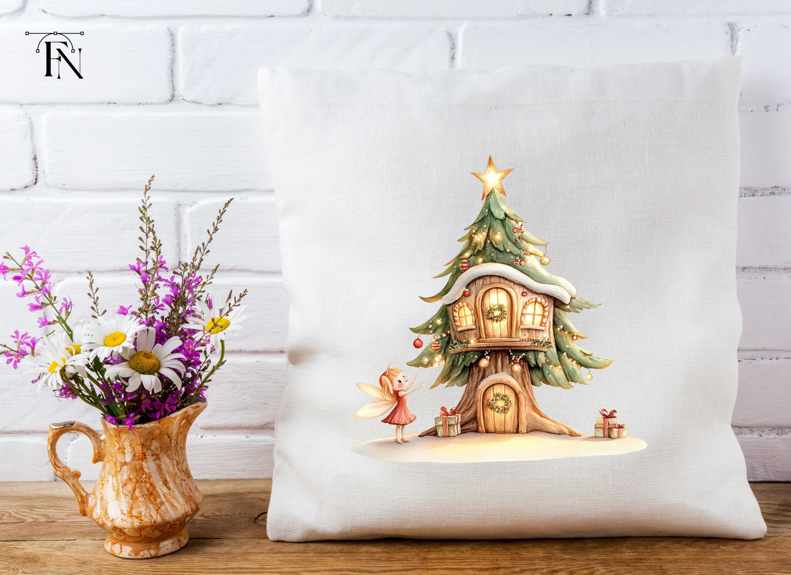 Christmas Fairy Treehouse Clipart Bundle - Image 3