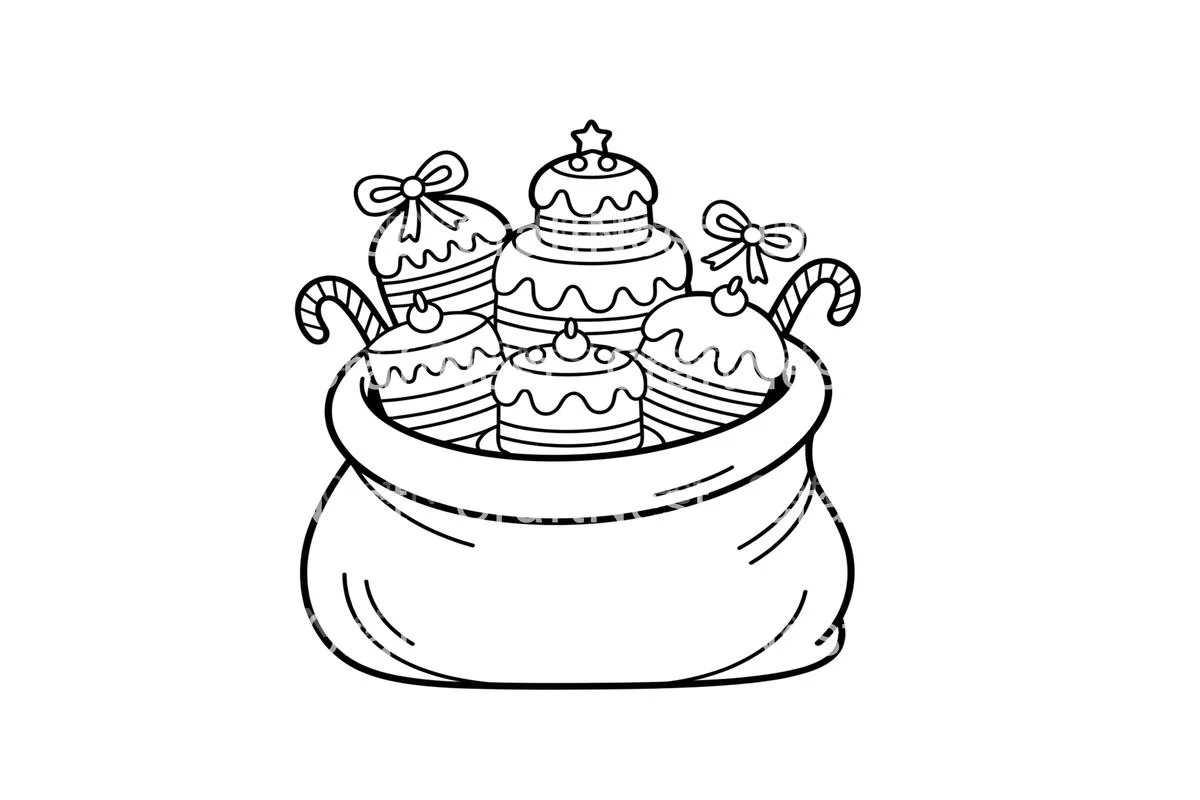 Christmas Gift Bags Coloring Books - Image 2
