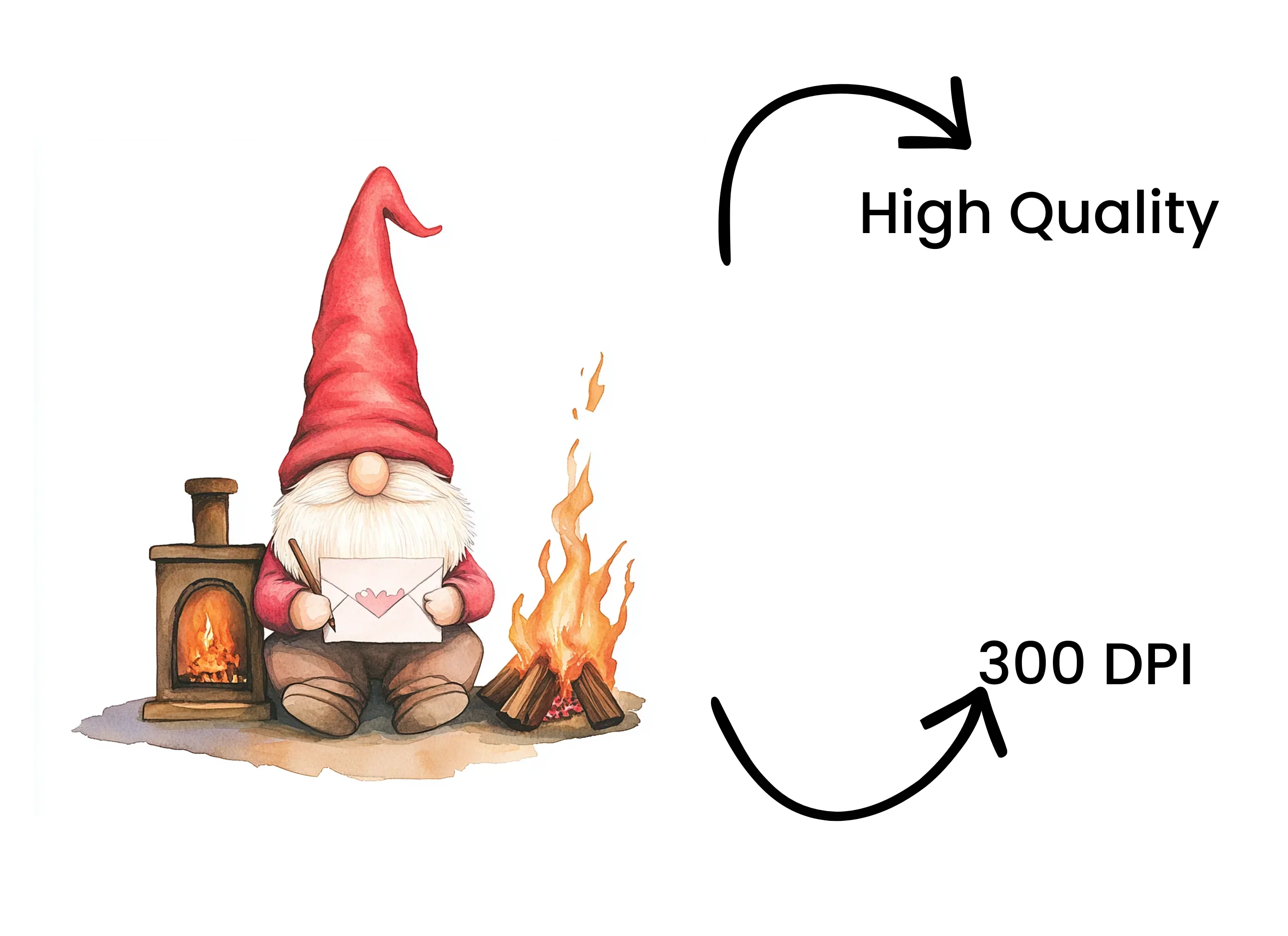 Christmas Gnomes Alphabet Clipart Bundle - Image 4