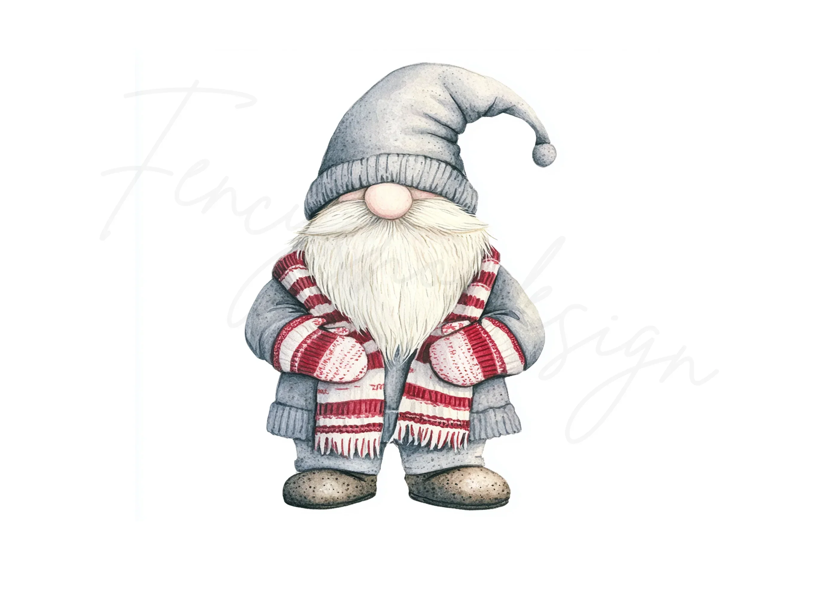 Christmas Gnomes Clipart Bundle - Image 3