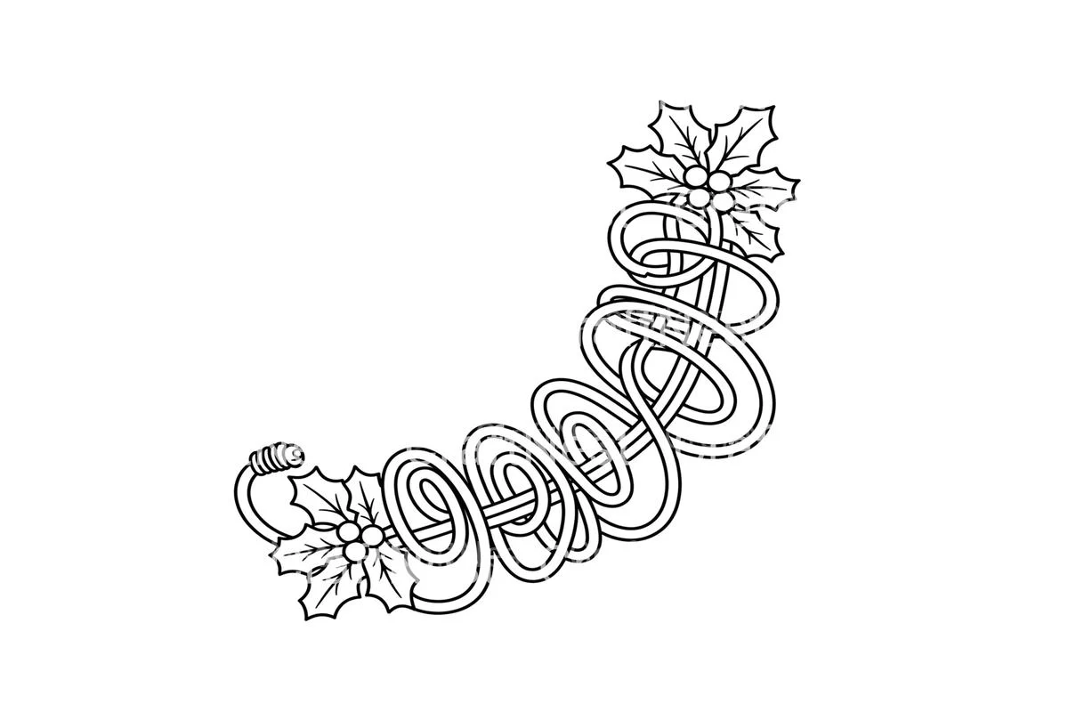 Christmas Lights and Holly Coloring Books - Image 2