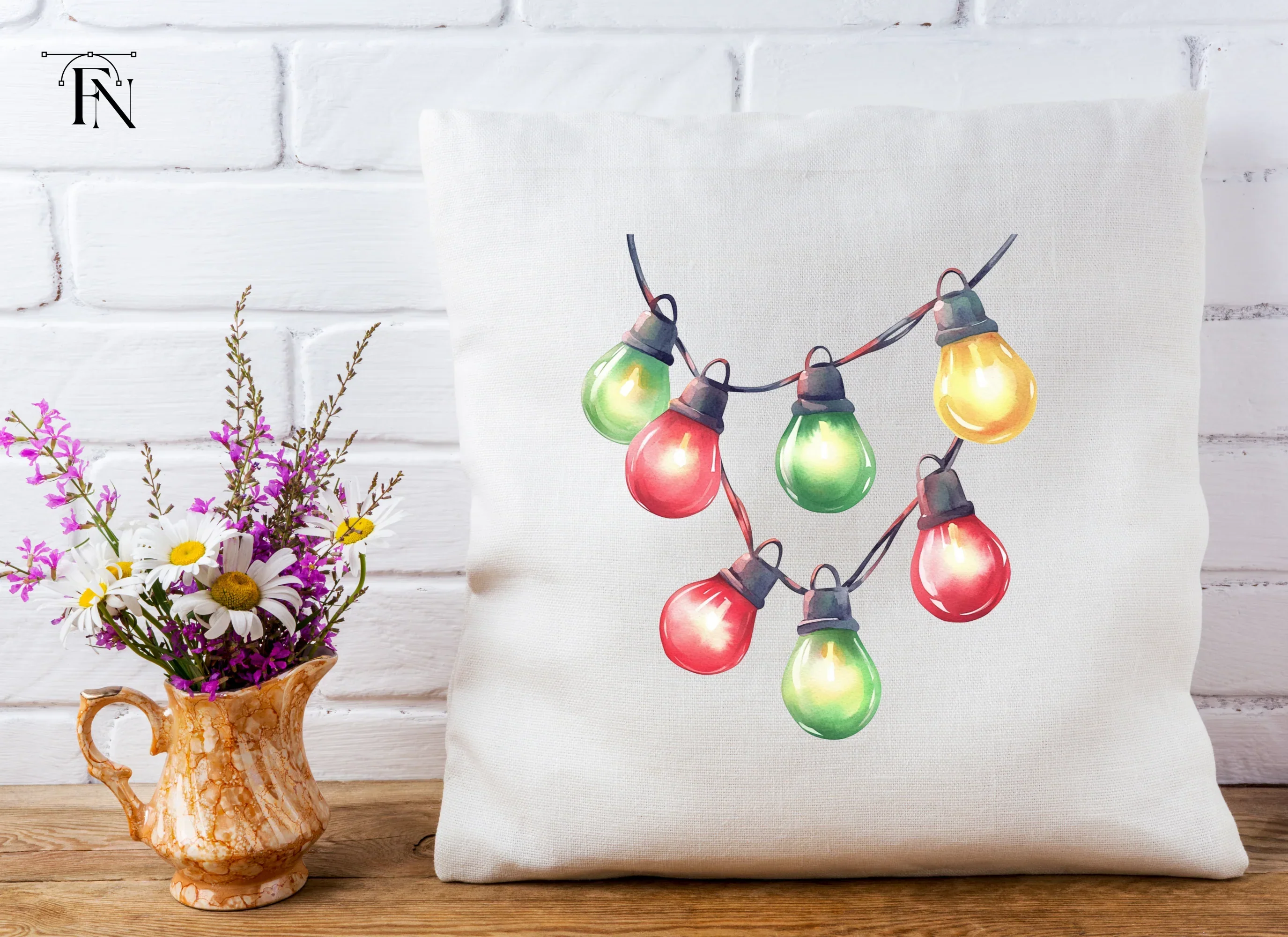 Christmas Lights Clipart Bundle - Image 5