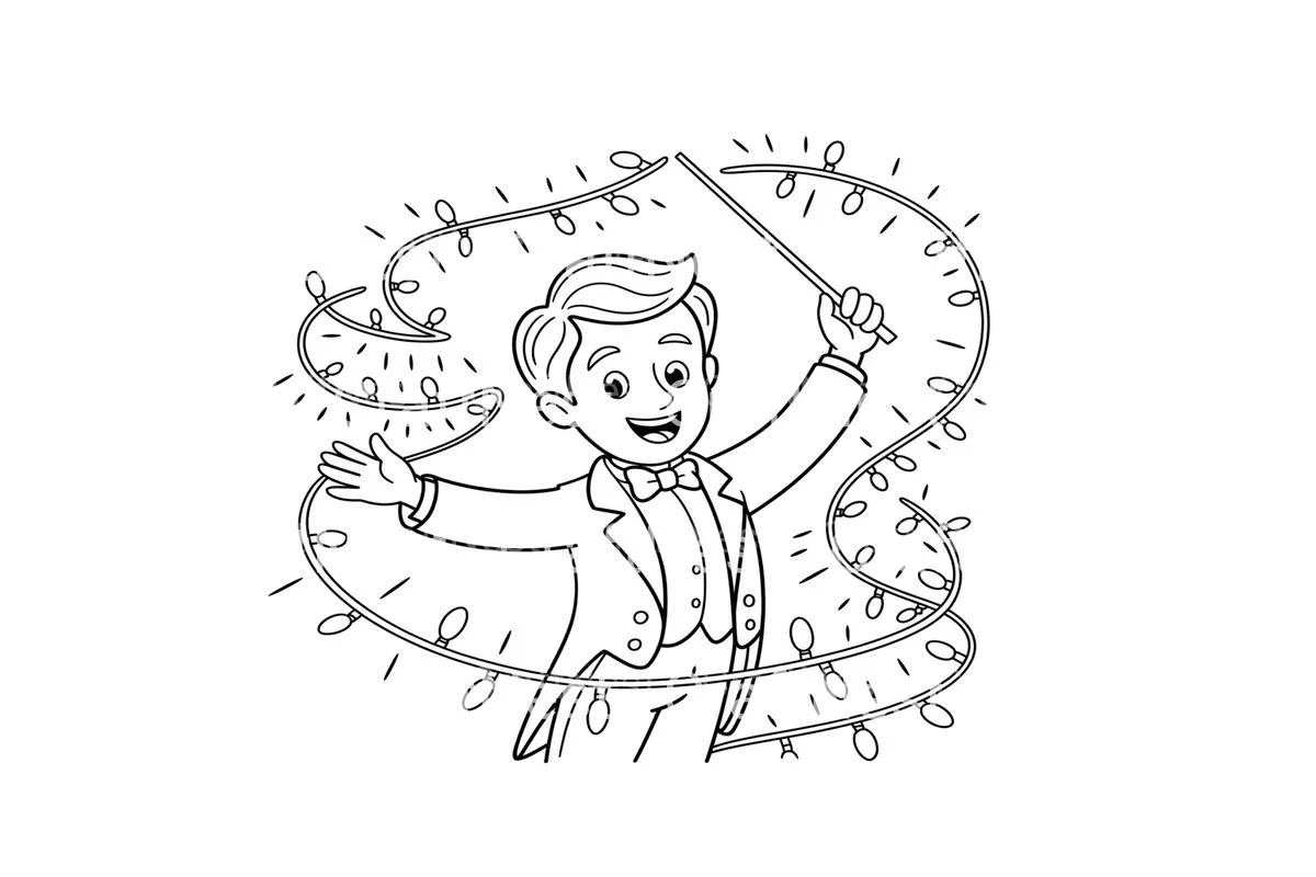Christmas Lights Conductor Coloring Books - Image 2