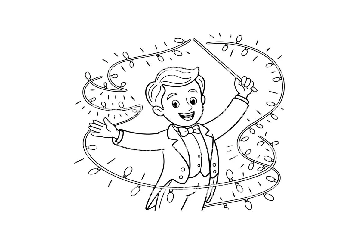 Christmas Lights Conductor Coloring Books - Image 3