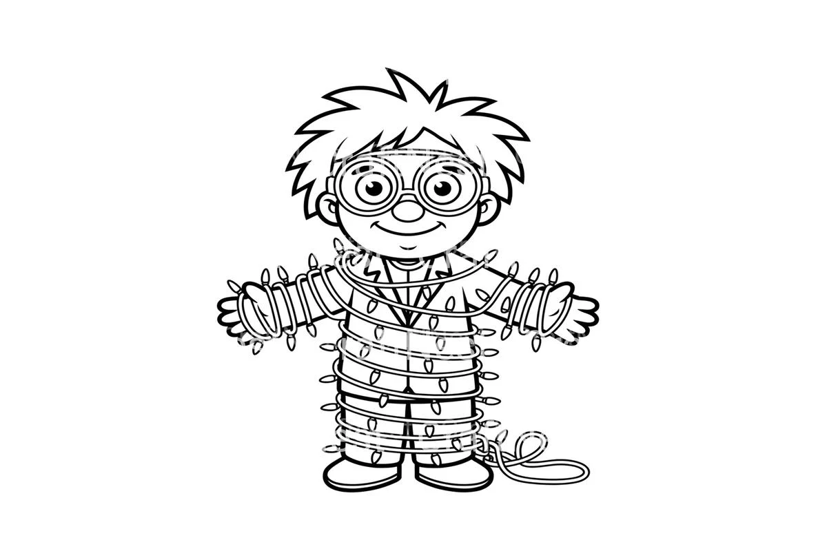 Christmas Lights Kids Coloring Books - Image 4