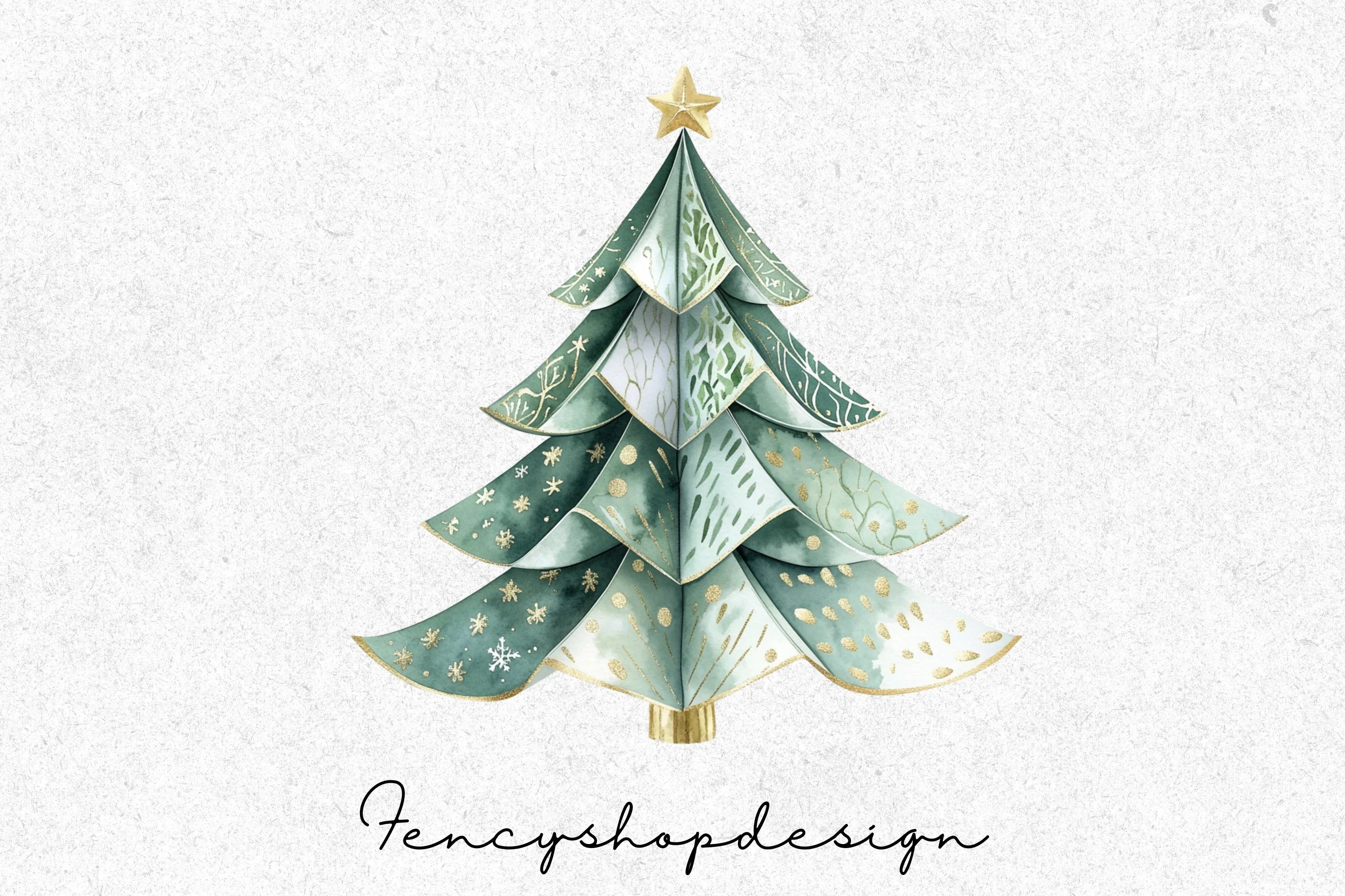 Christmas Mandala Santa Hat Clipart Bundle - Image 6