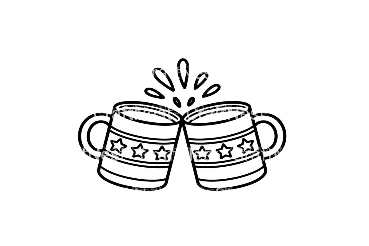 Christmas Mugs Cheers Coloring Books - Image 4