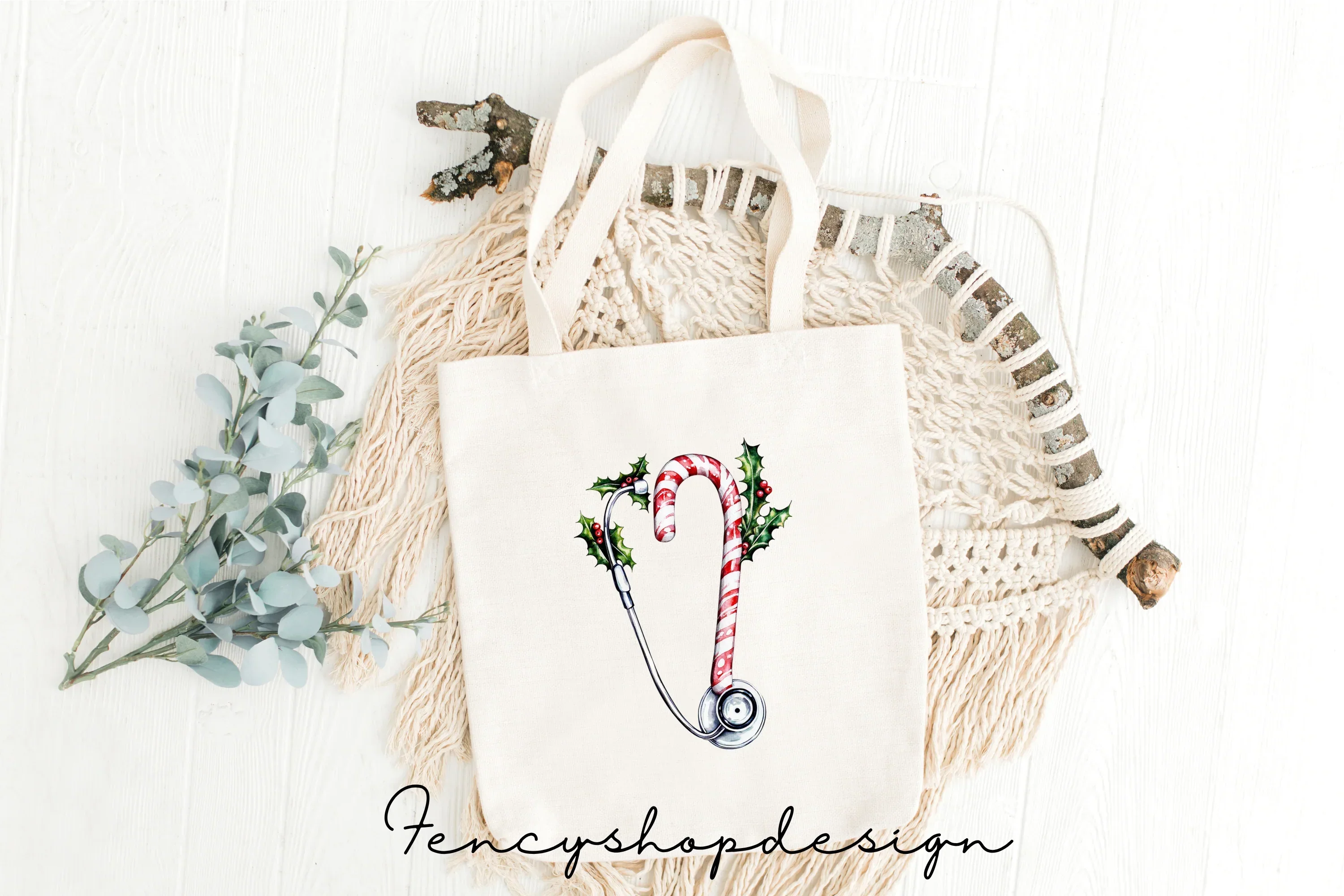 Christmas Nurses Clipart Bundle - Image 2