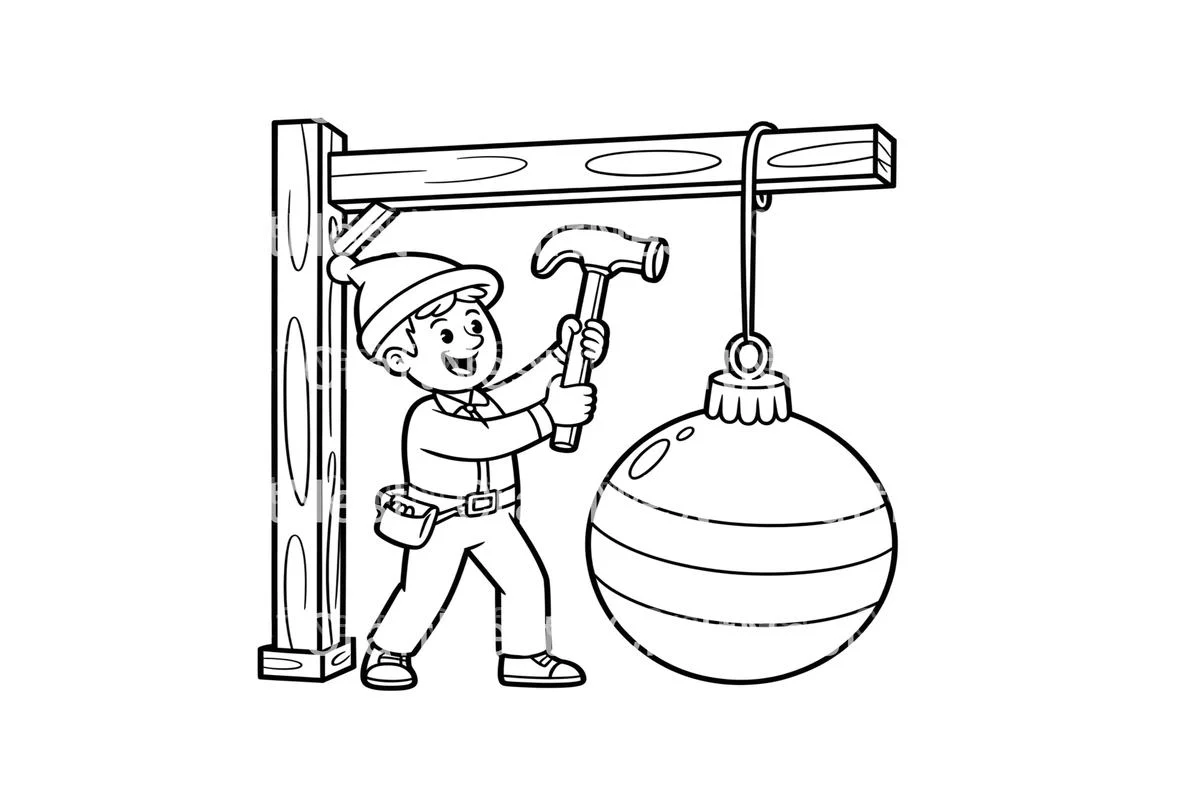 Christmas Ornament Construction Coloring Books - Image 2