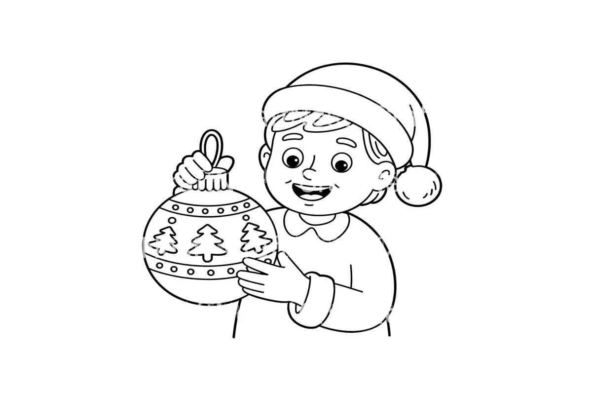 Christmas Ornament Gingerbread Coloring Books - Image 4
