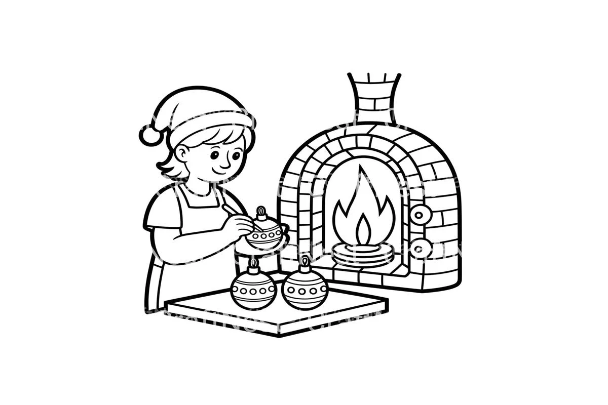 Christmas Ornament Making Coloring Books - Image 4