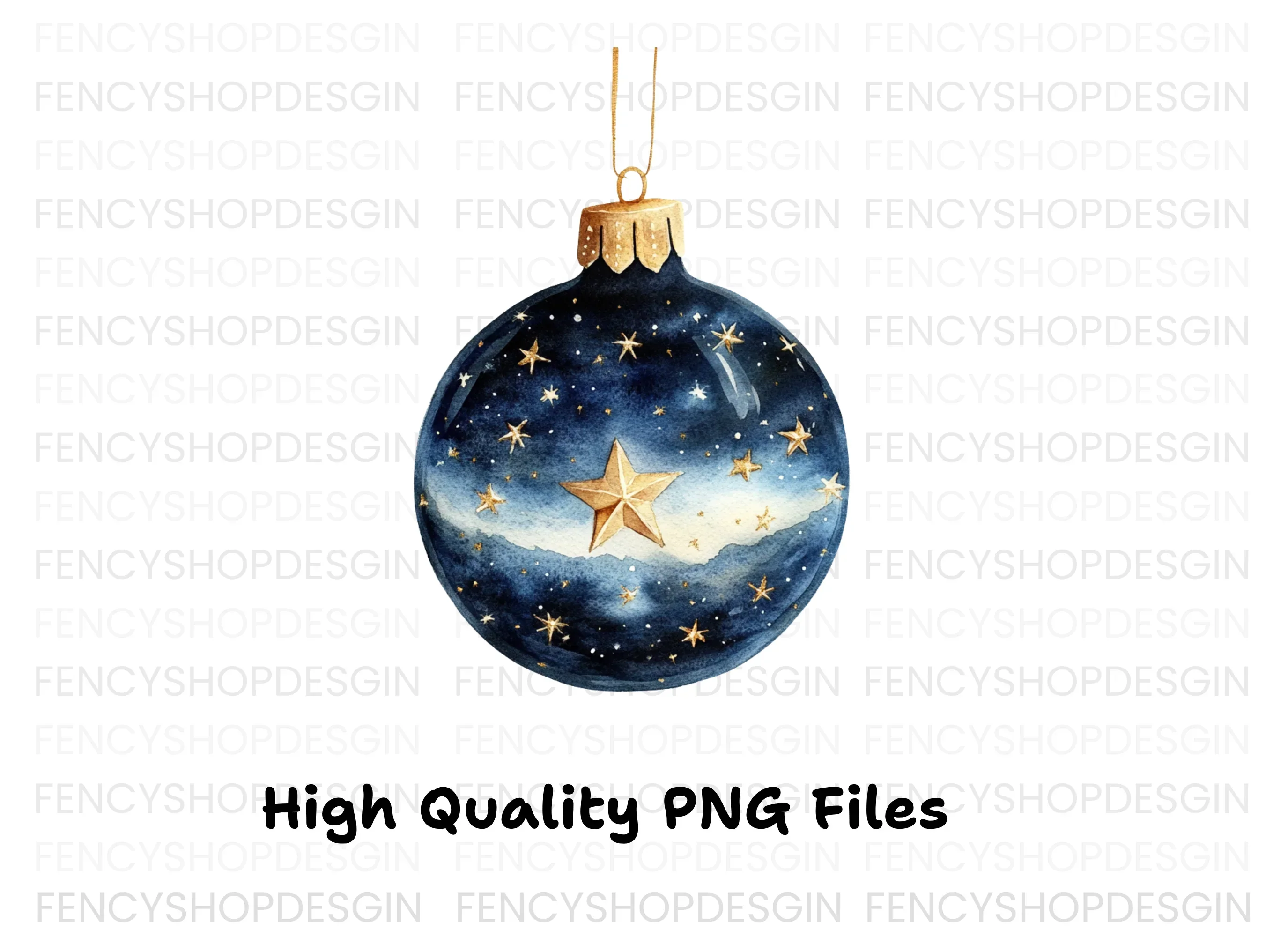 Christmas Ornaments Clipart Bundle - Image 2