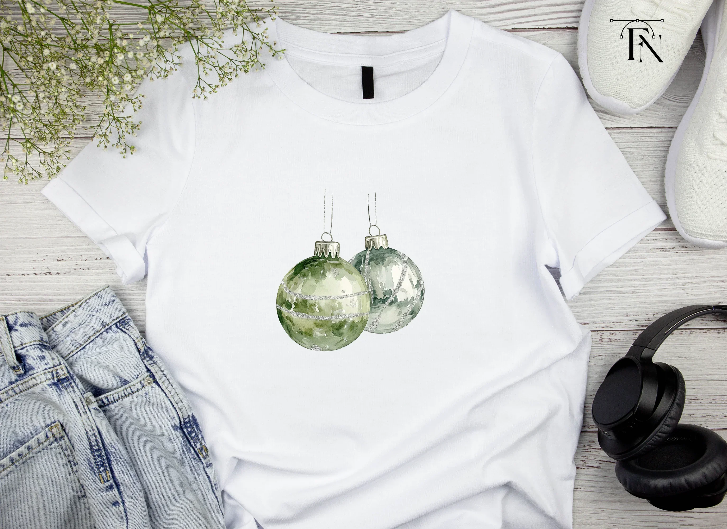 Christmas Ornaments Clipart Bundle - Image 3