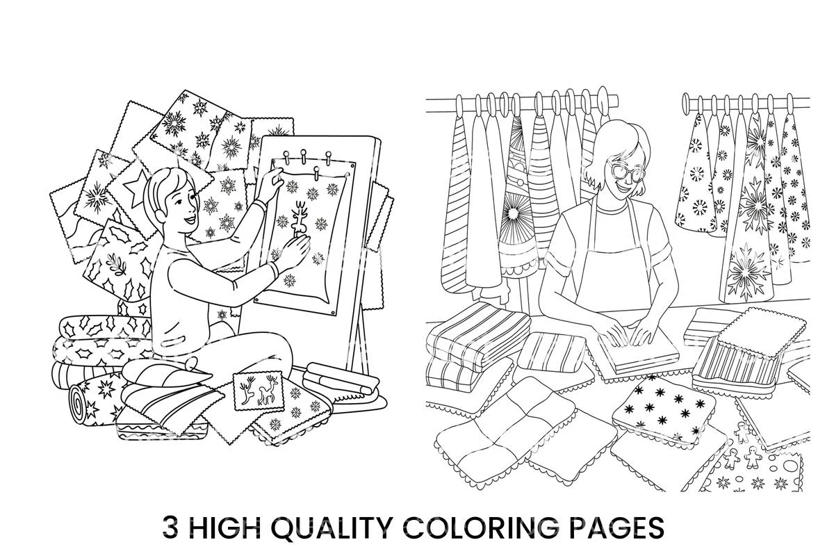 Christmas Preparations Coloring Books