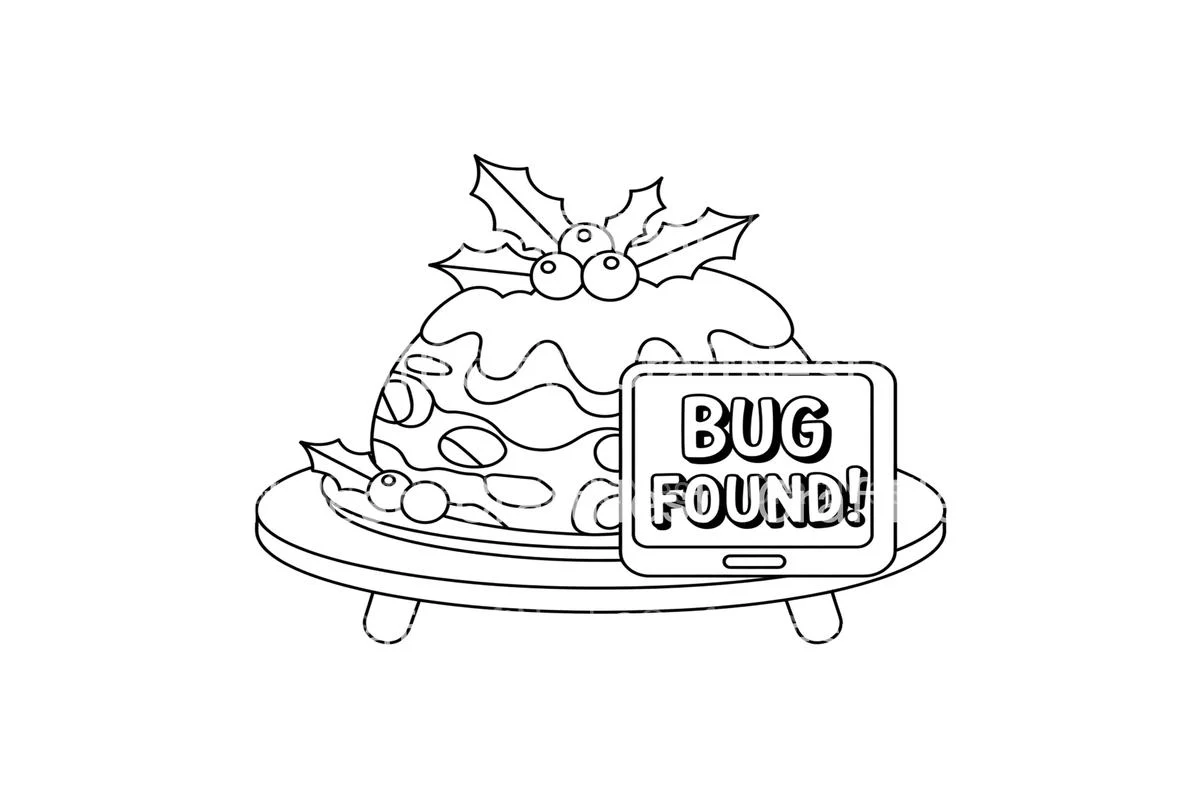 Christmas Pudding Bug Coloring Books - Image 3