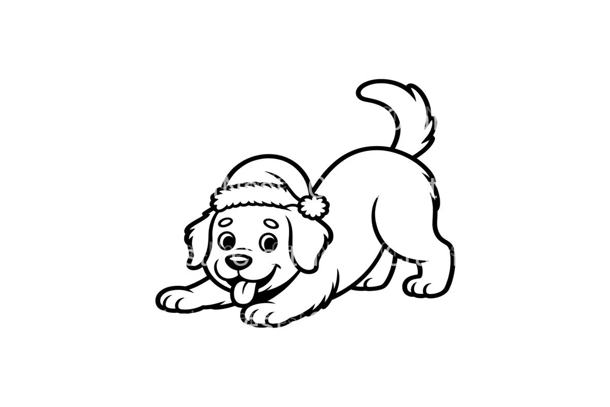 Christmas Puppy Playtime Coloring Books - Image 3