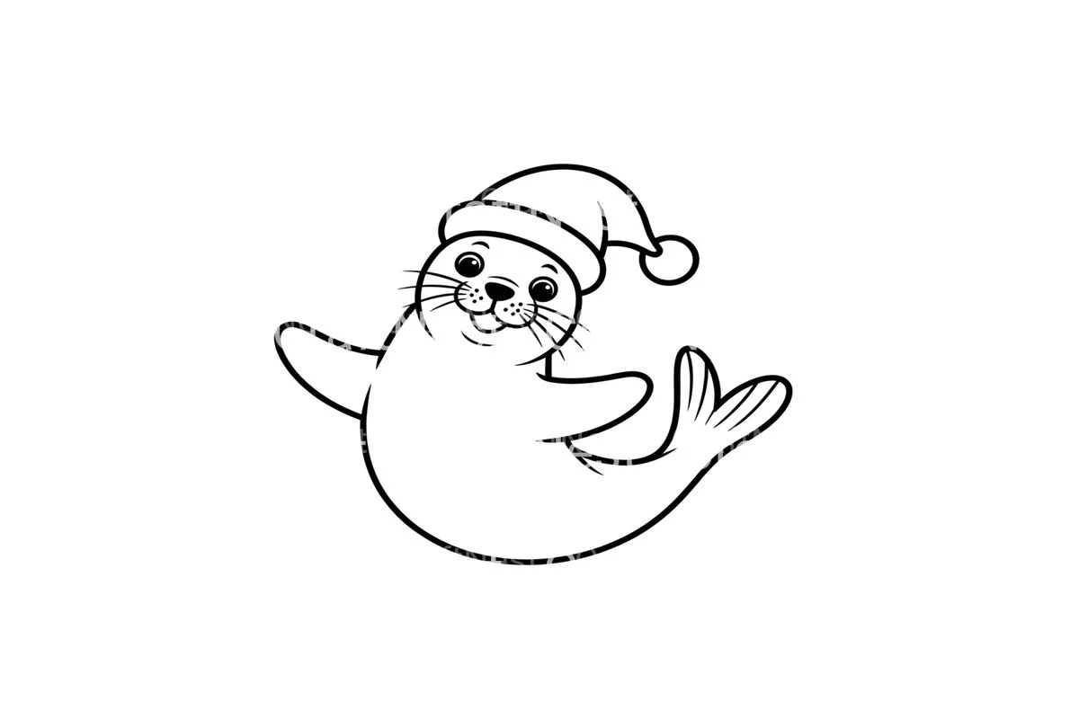 Christmas Seal Pups Fun Coloring Books - Image 4