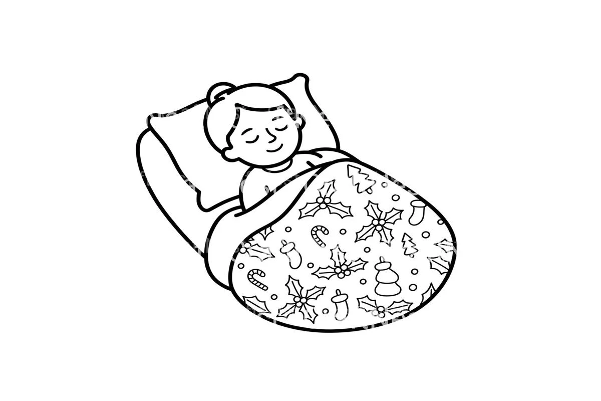 Christmas Sleepy Child Coloring Books - Image 3