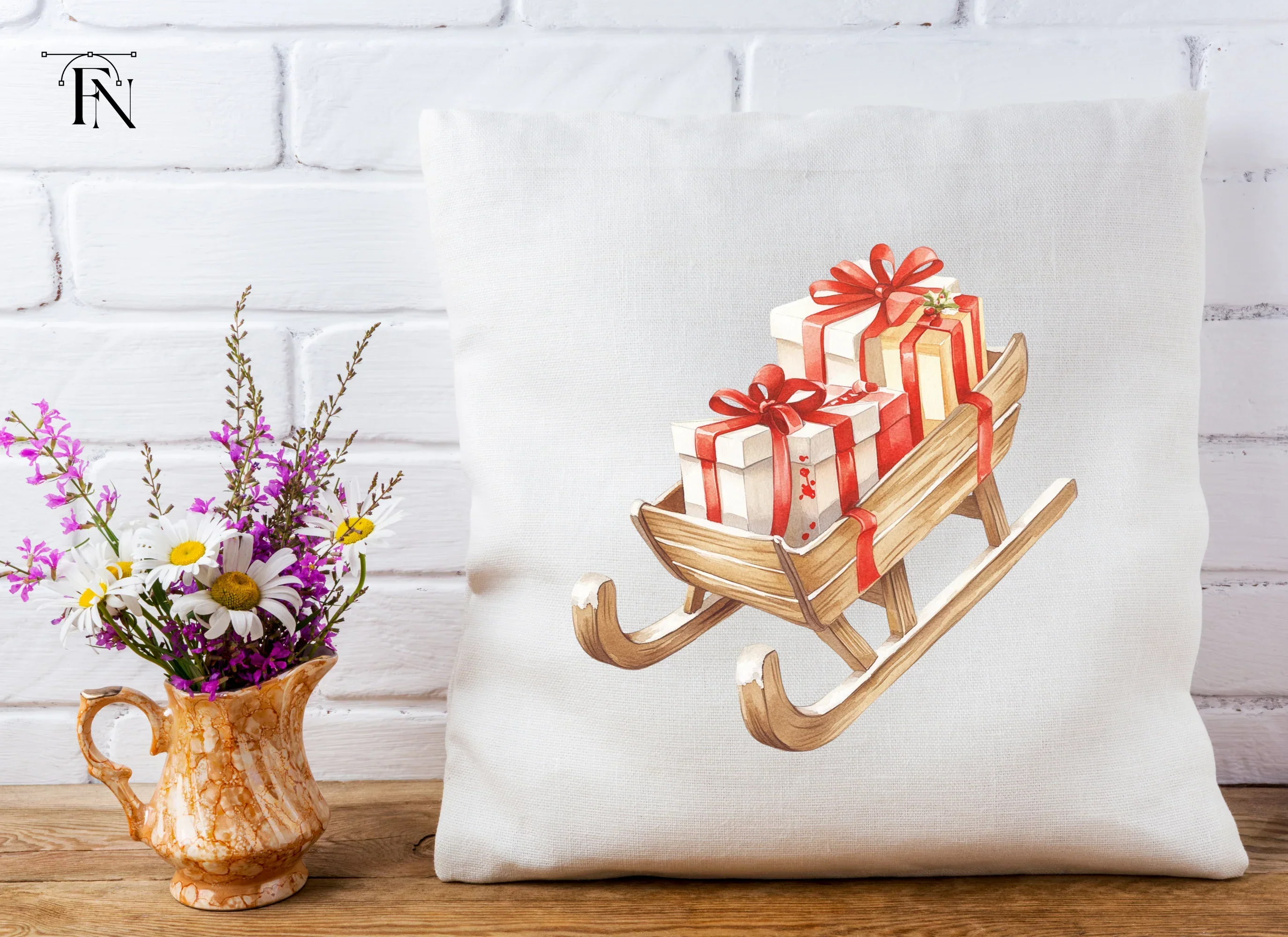 Christmas Sleighs Clipart Bundle - Image 4
