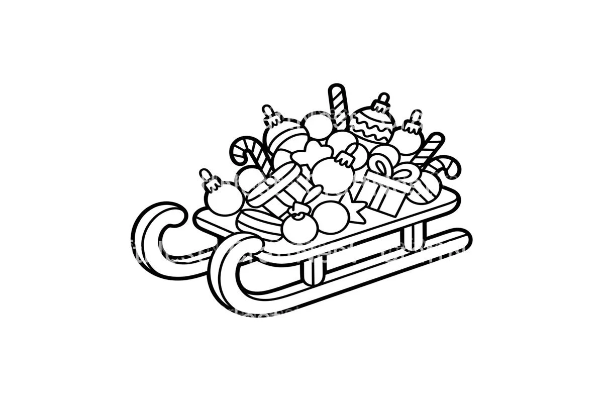 Christmas Sleighs Coloring Books - Image 3