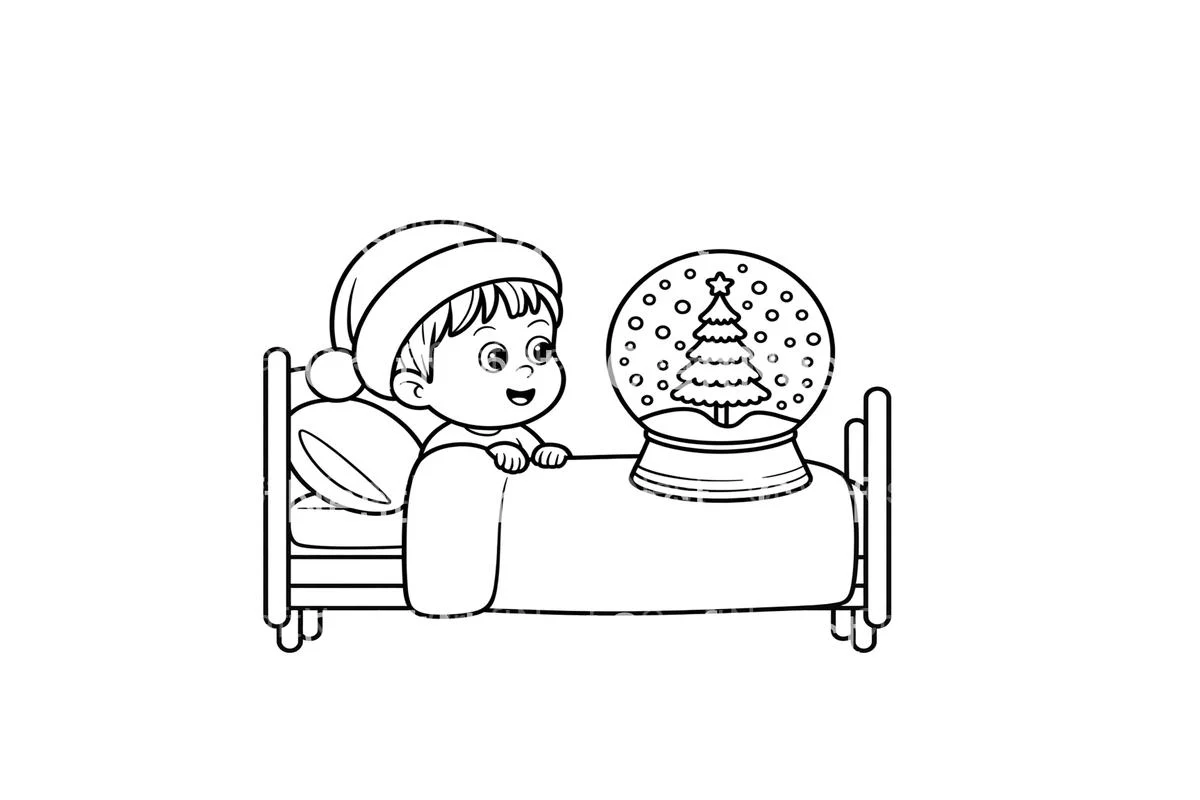 Christmas Snow Globe Fun Coloring Books - Image 2