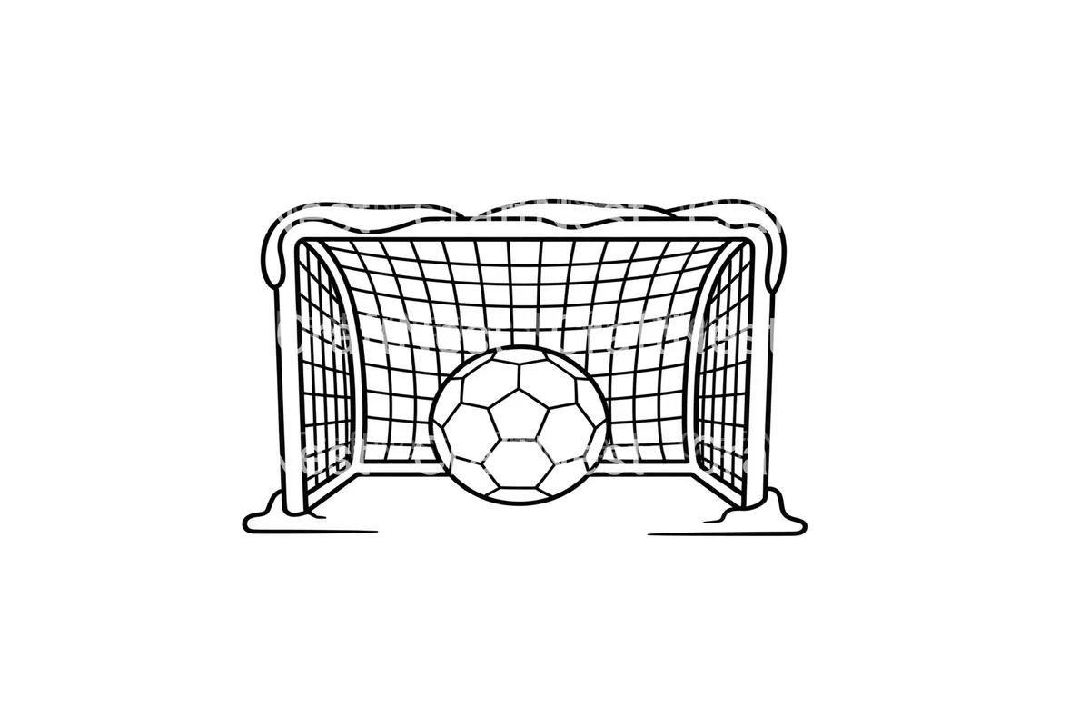 Christmas Soccer Goal Coloring Books - Image 2