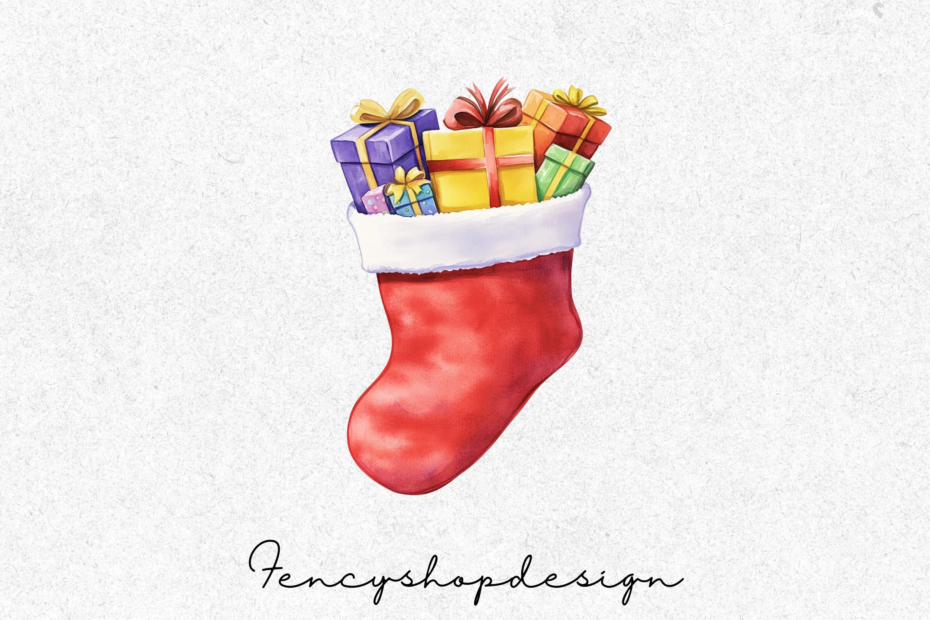 Christmas Stockings Clipart Bundle - Image 3