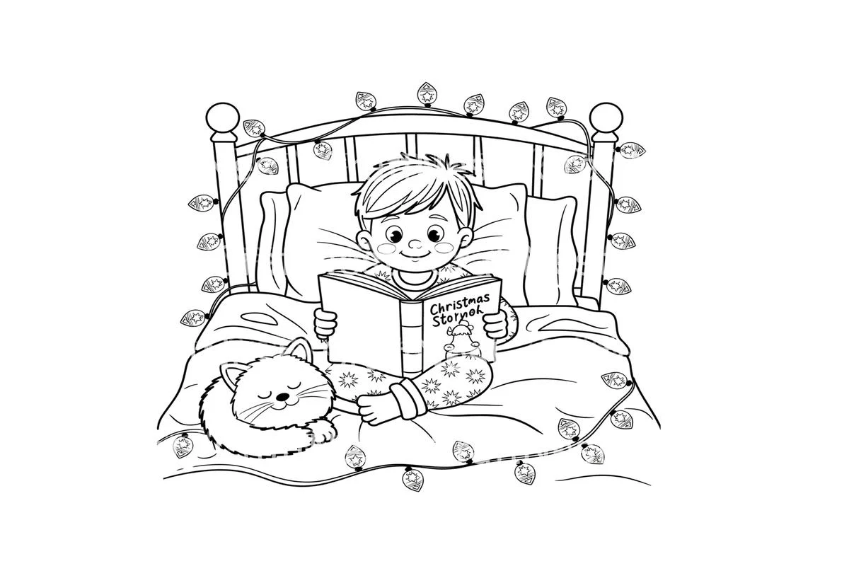 Christmas Story Time Coloring Books - Image 2
