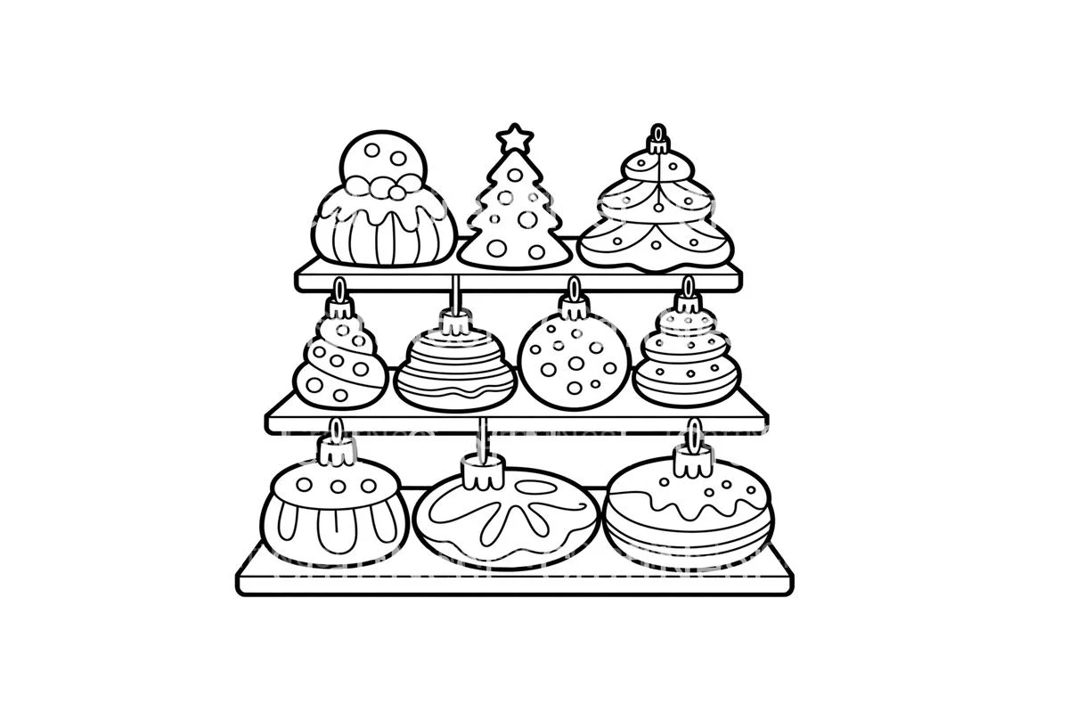 Christmas Sweets Display Coloring Books - Image 2