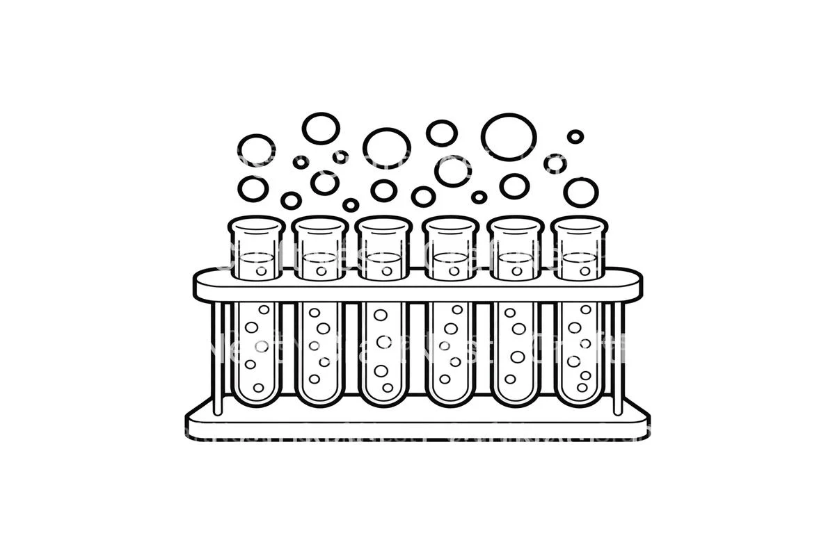 Christmas Test Tube Experiments Coloring Books - Image 3