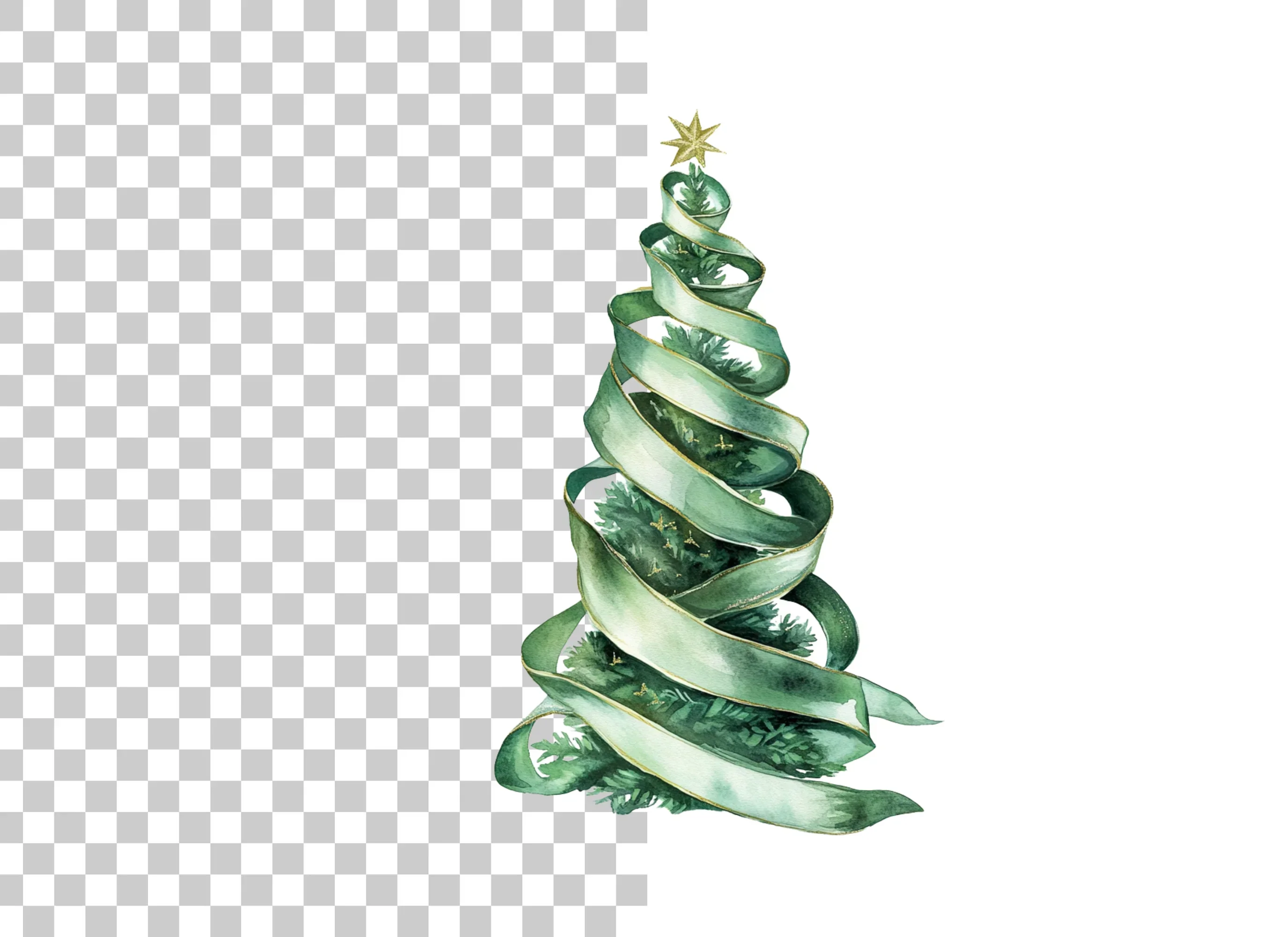Christmas Tree Clipart Bundle - Image 2
