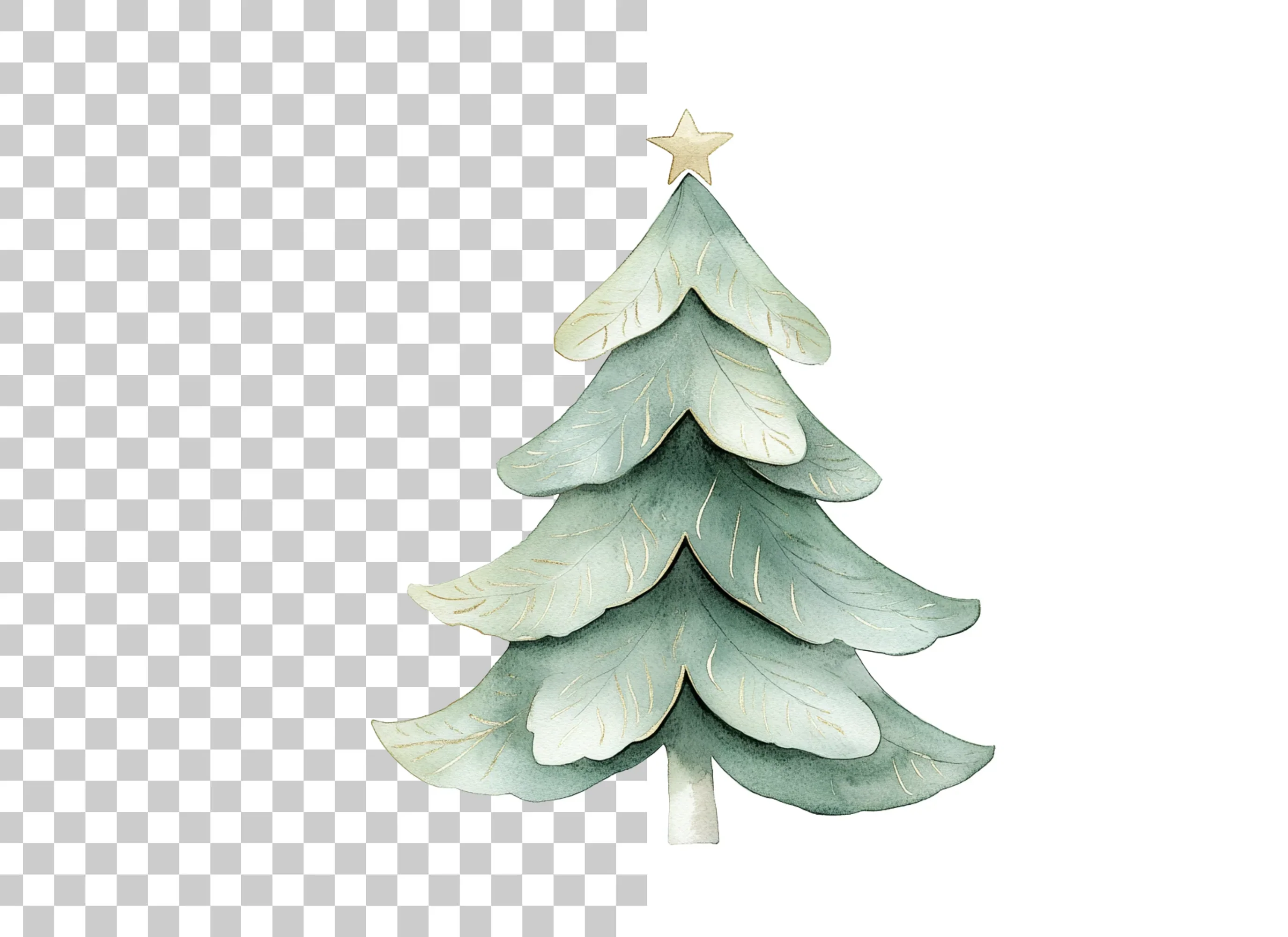 Christmas Tree Clipart Bundle - Image 2