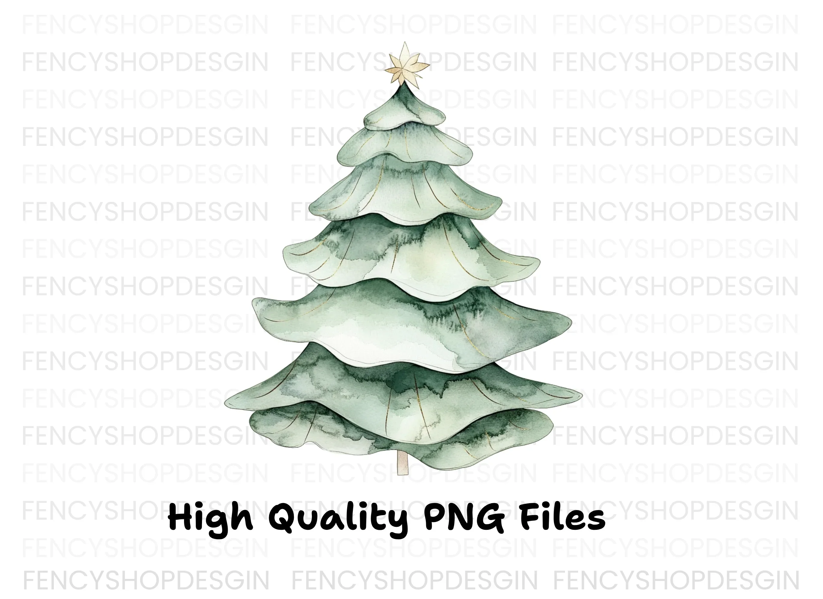 Christmas Tree Clipart Bundle - Image 3