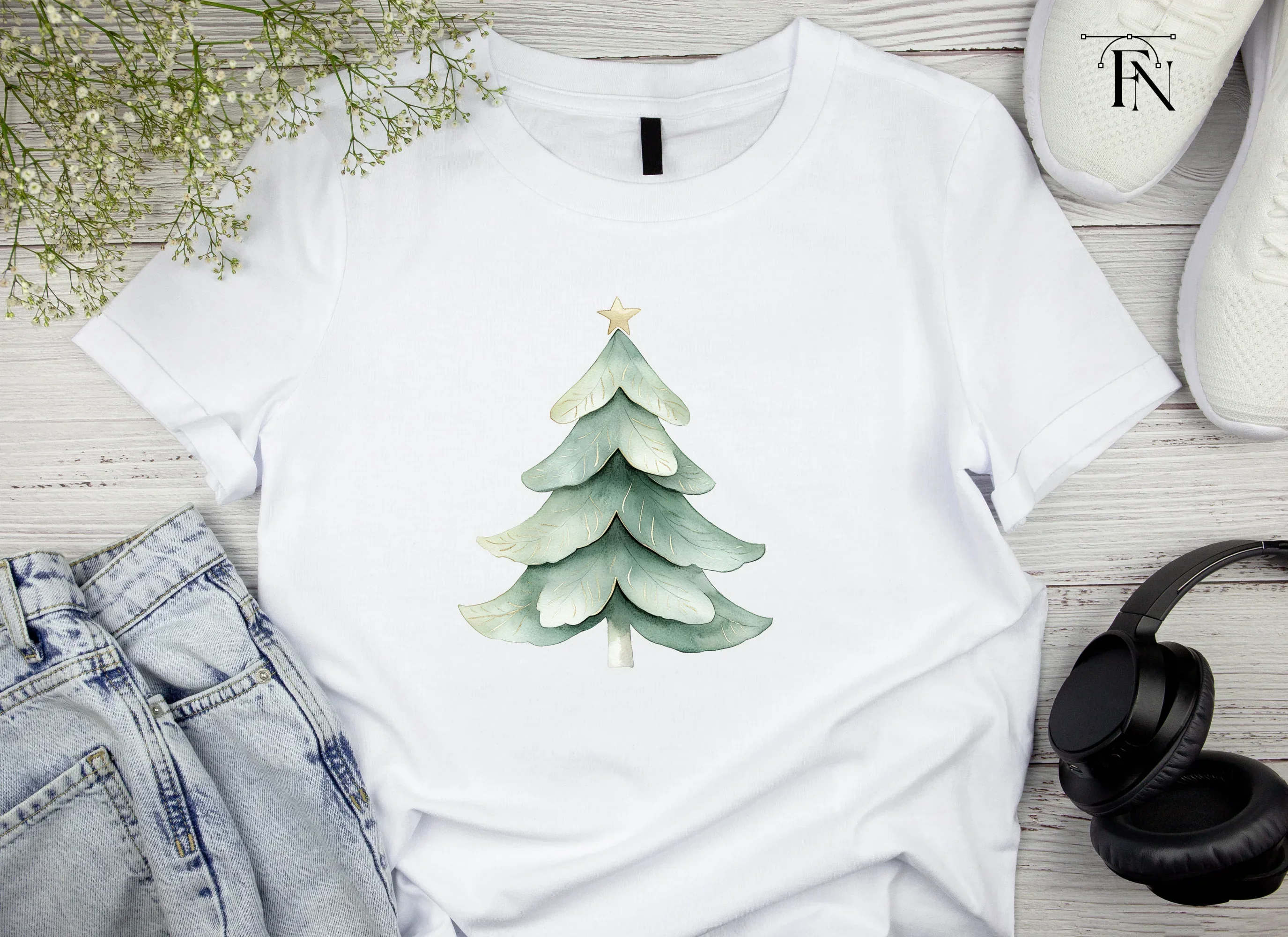 Christmas Tree Clipart Bundle - Image 4