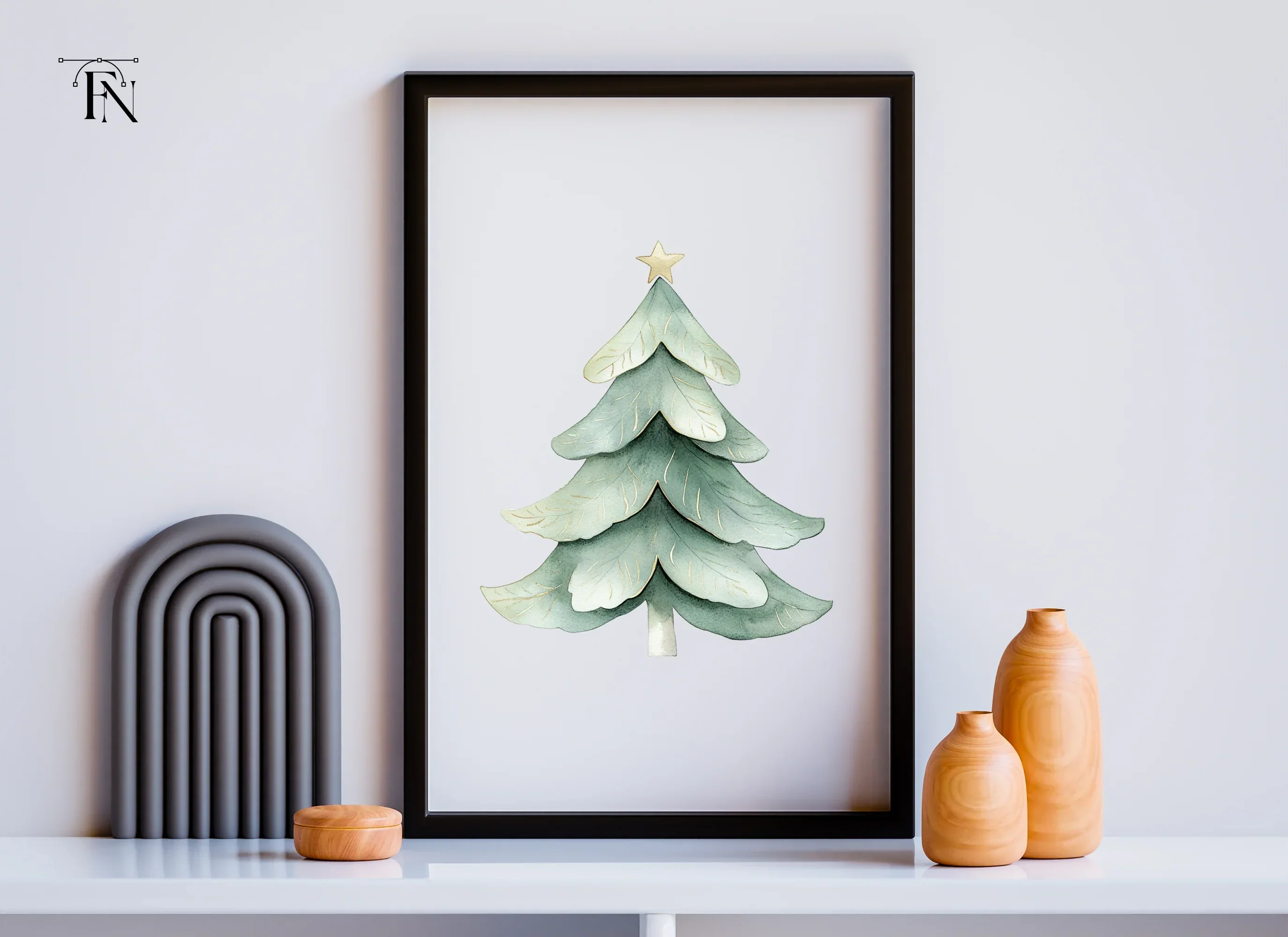 Christmas Tree Clipart Bundle - Image 6