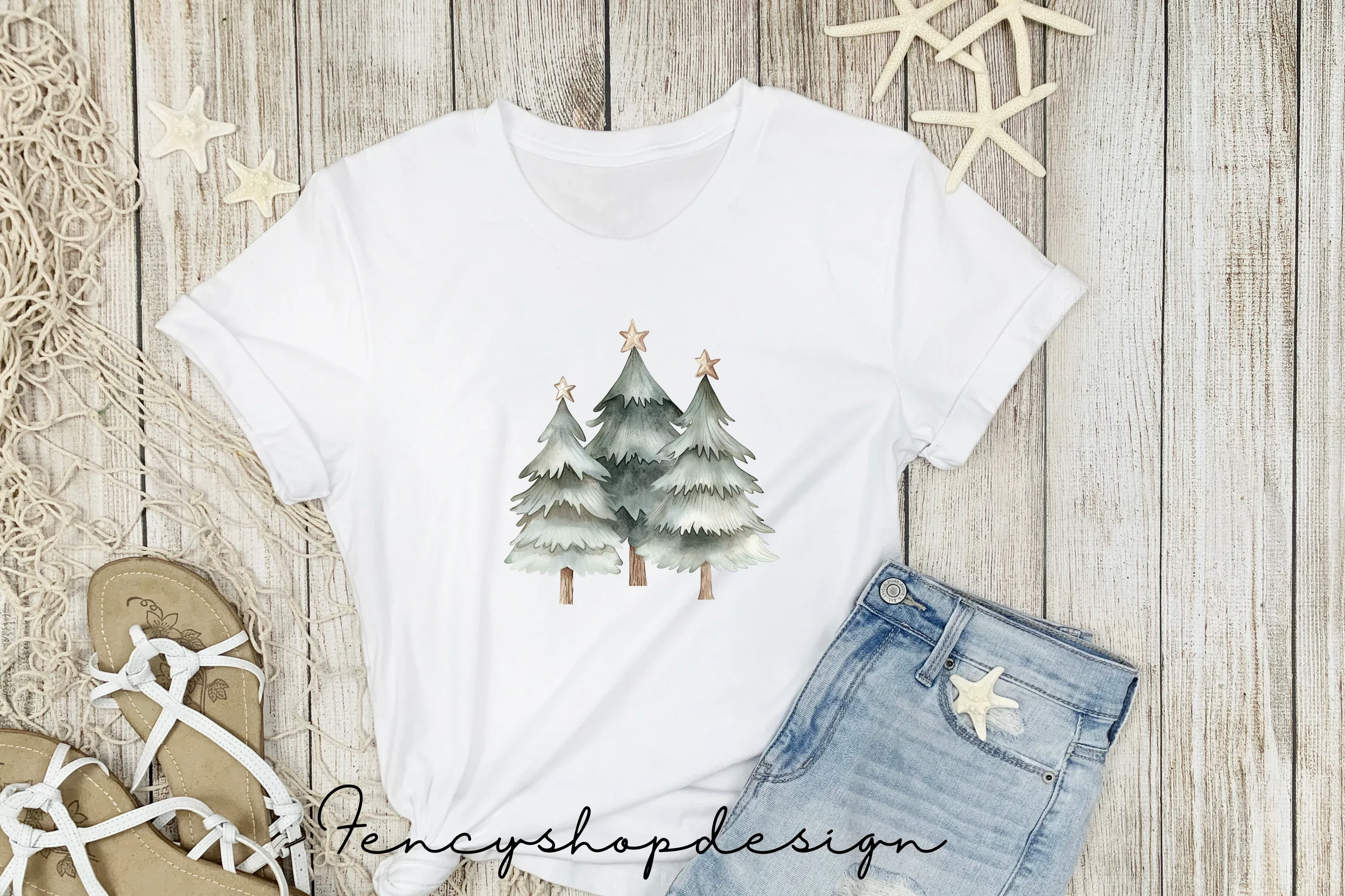 Christmas Tree Clipart Bundle - Image 5