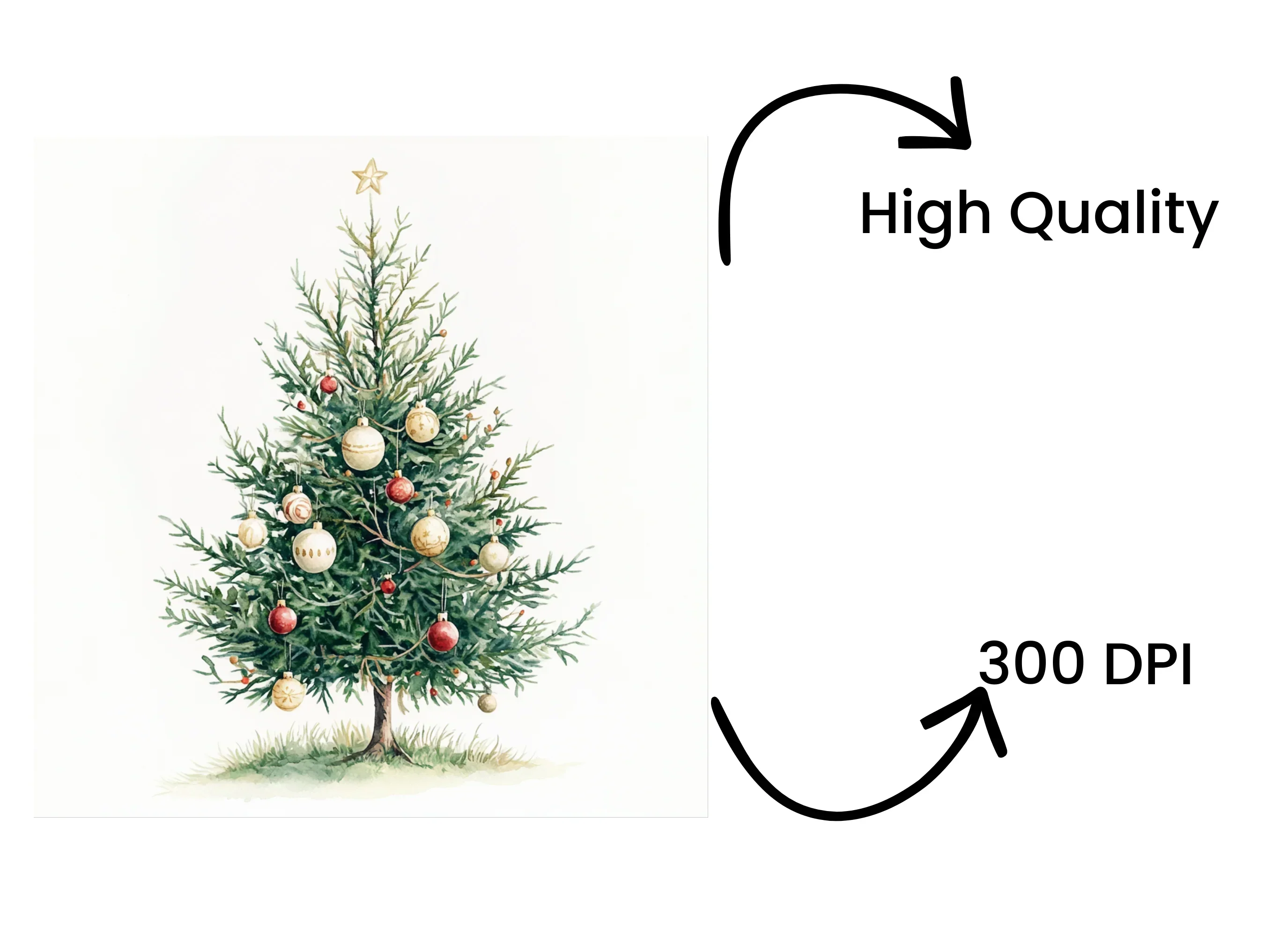 Christmas Tree Clipart Bundle - Image 4